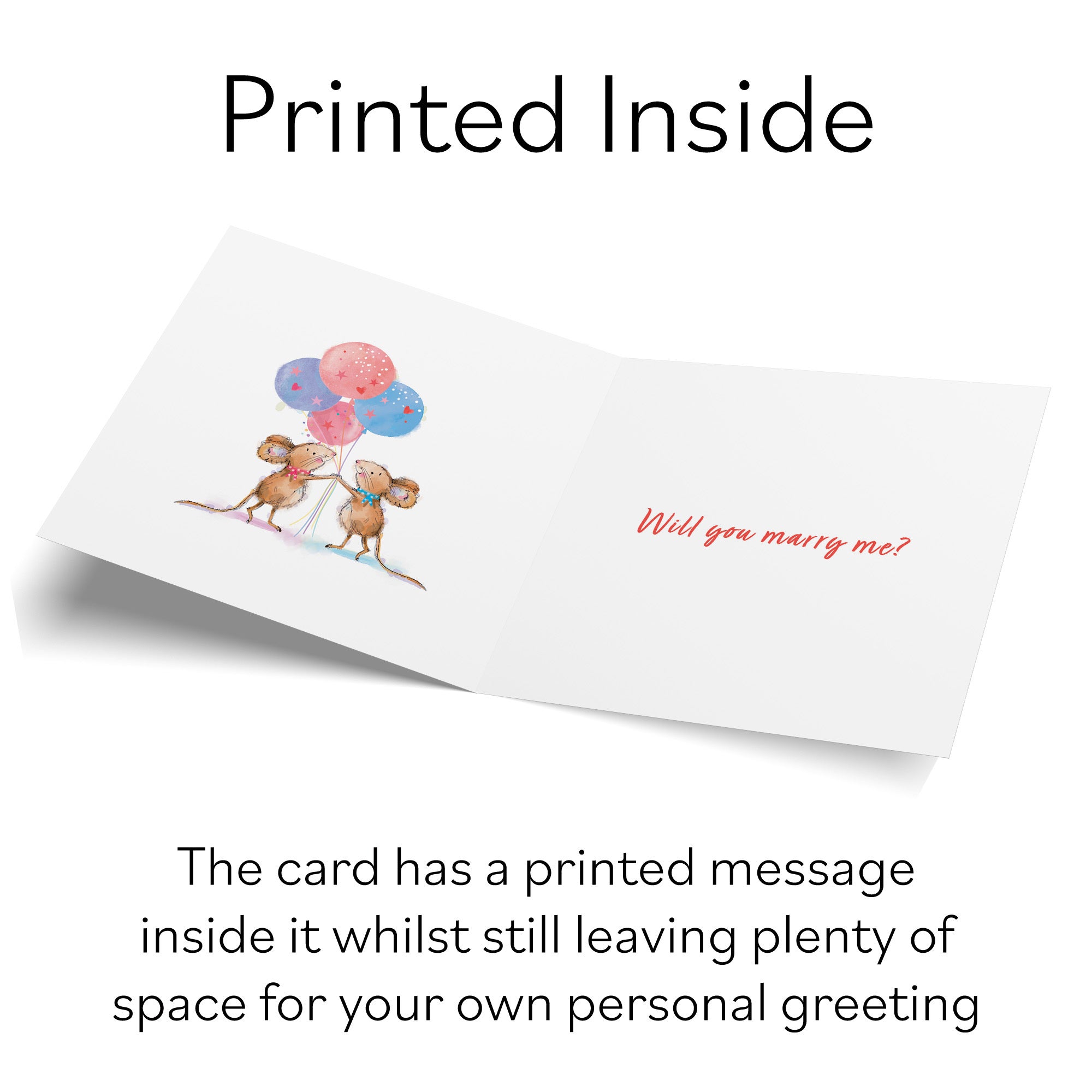 Will You Marry Me Proposal Card Happily Ever After Little Whiskers - Default Title (SN00359)