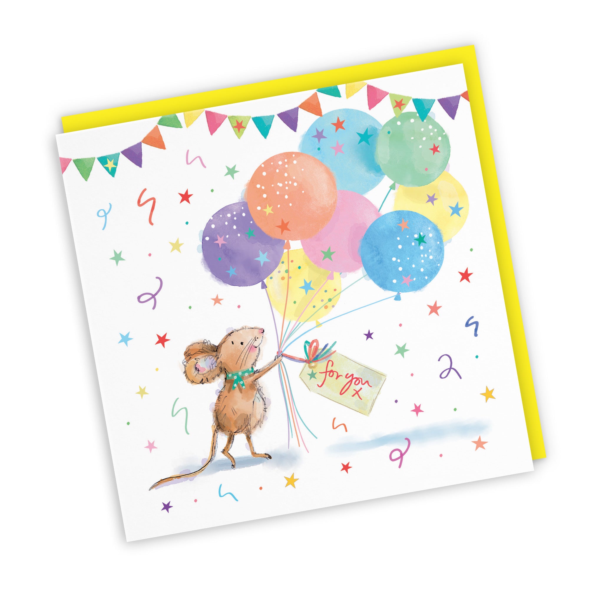 Any Occasion Card Colourful Balloons Little Whiskers - Default Title (SN00552)