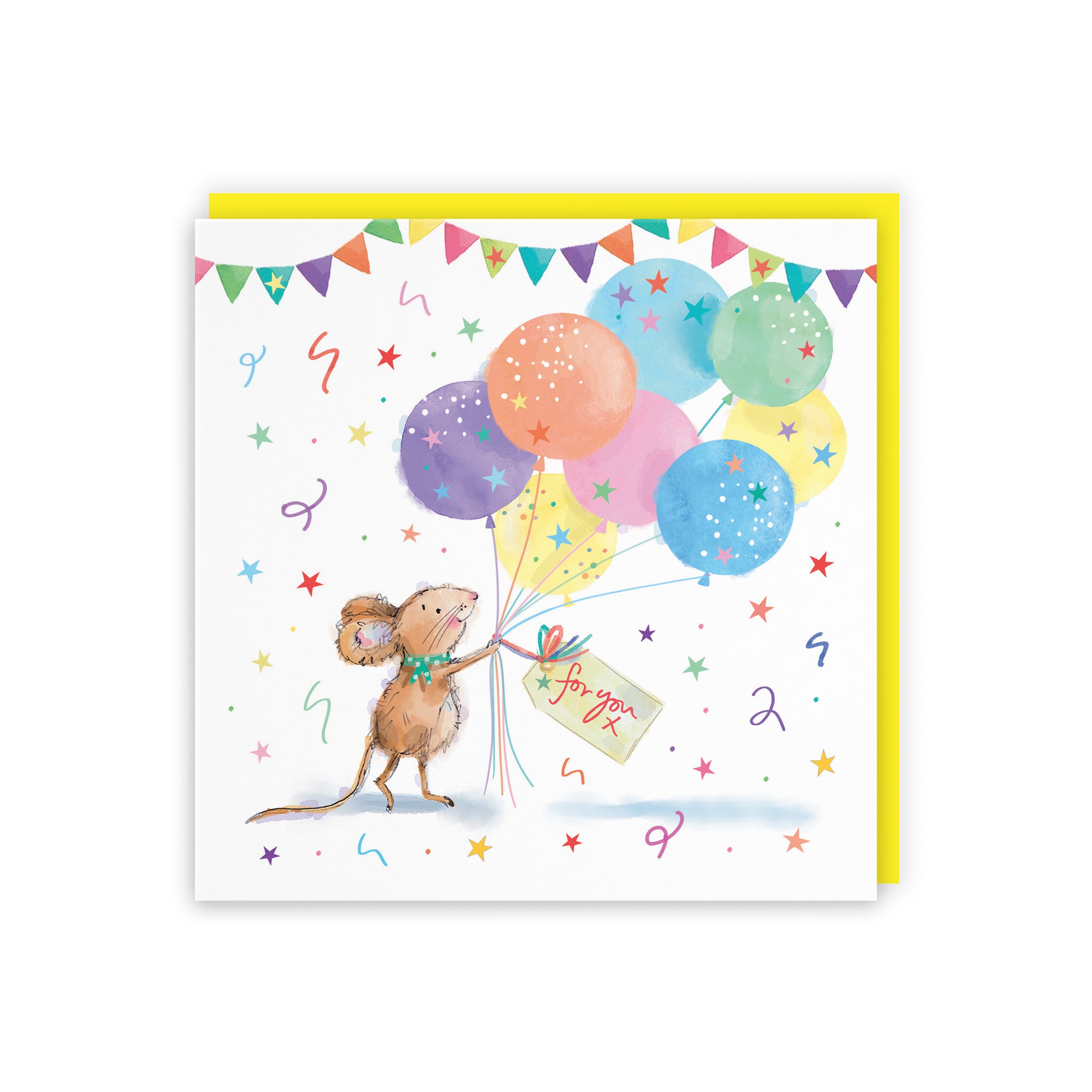 Any Occasion Card Colourful Balloons Little Whiskers - Default Title (SN00552)