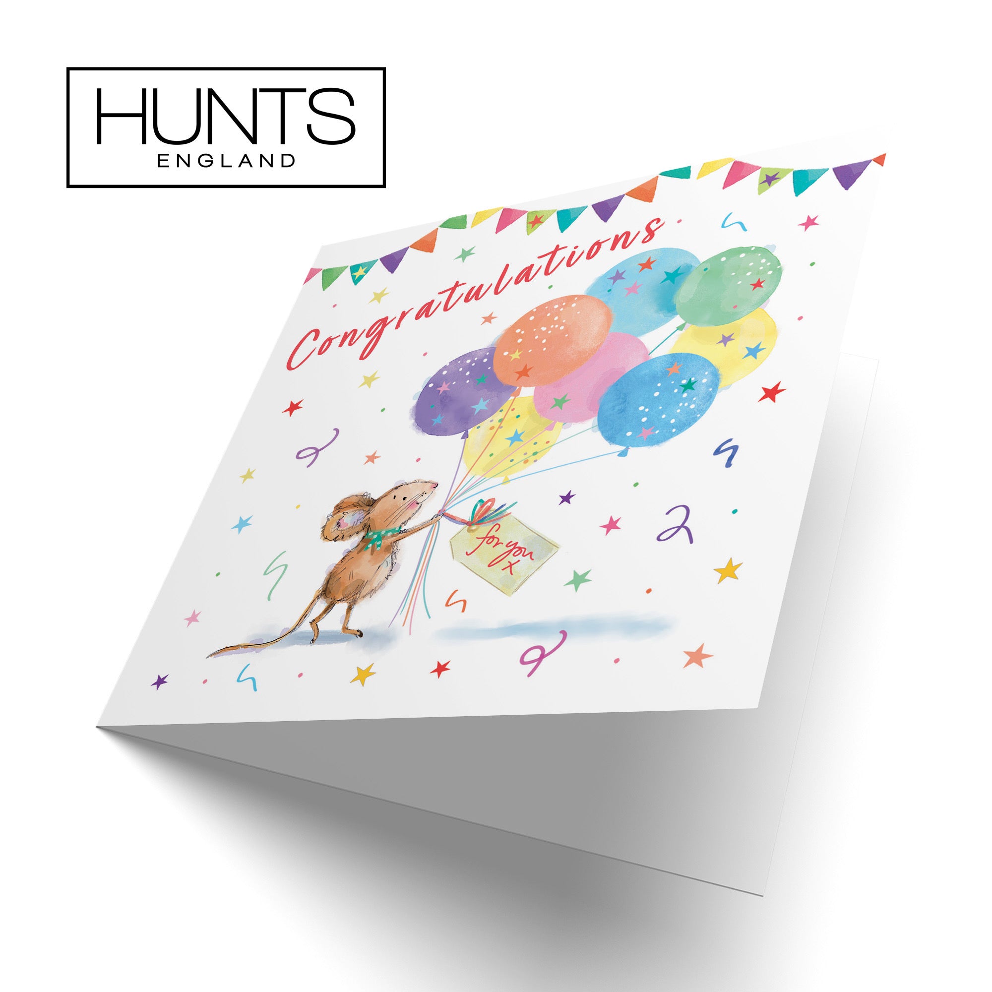 Congratulations Card Colourful Balloons Little Whiskers - Default Title (SN00562)