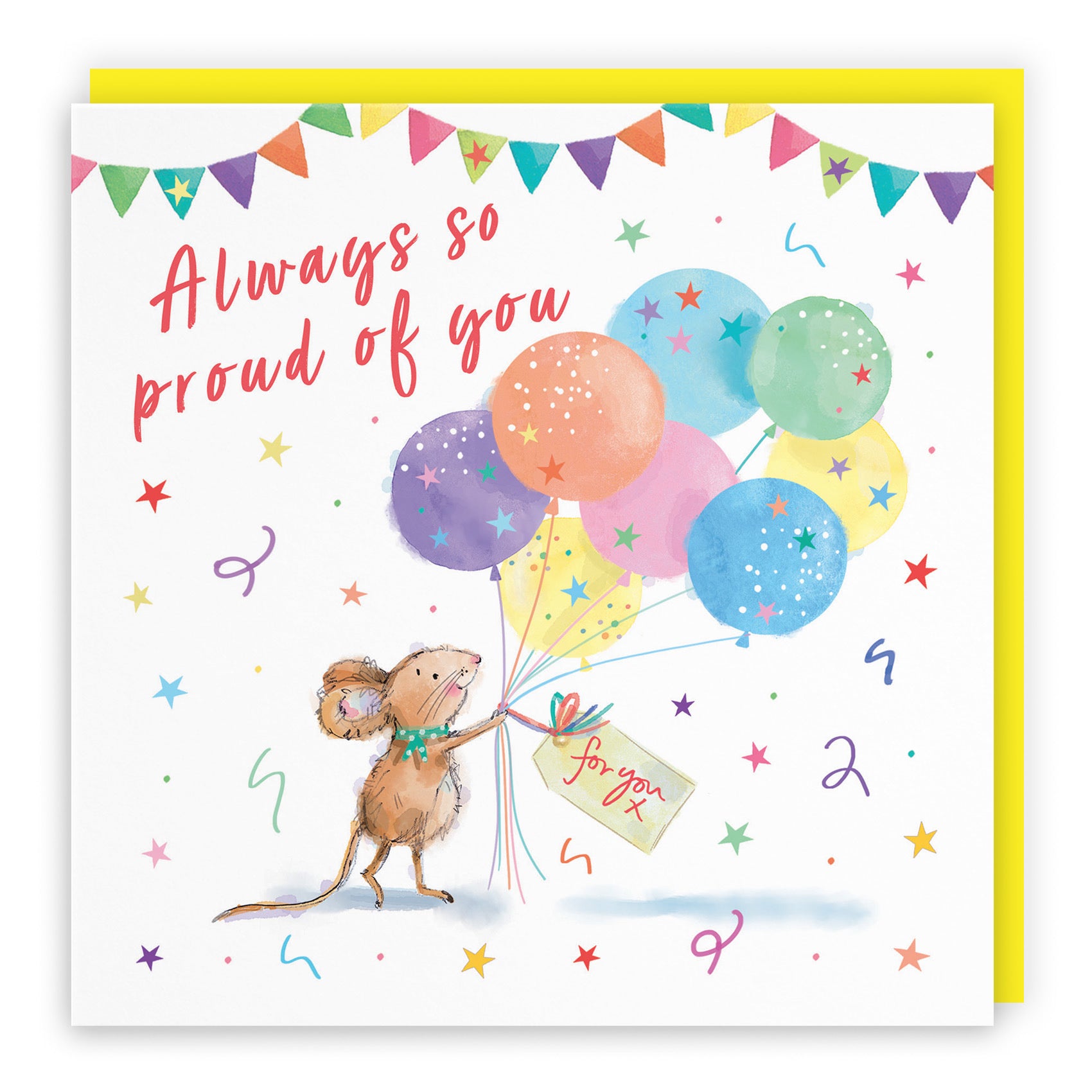 Always So Proud Of You Congratulations Card Colourful Balloons Little Whiskers - Default Title (SN00564)