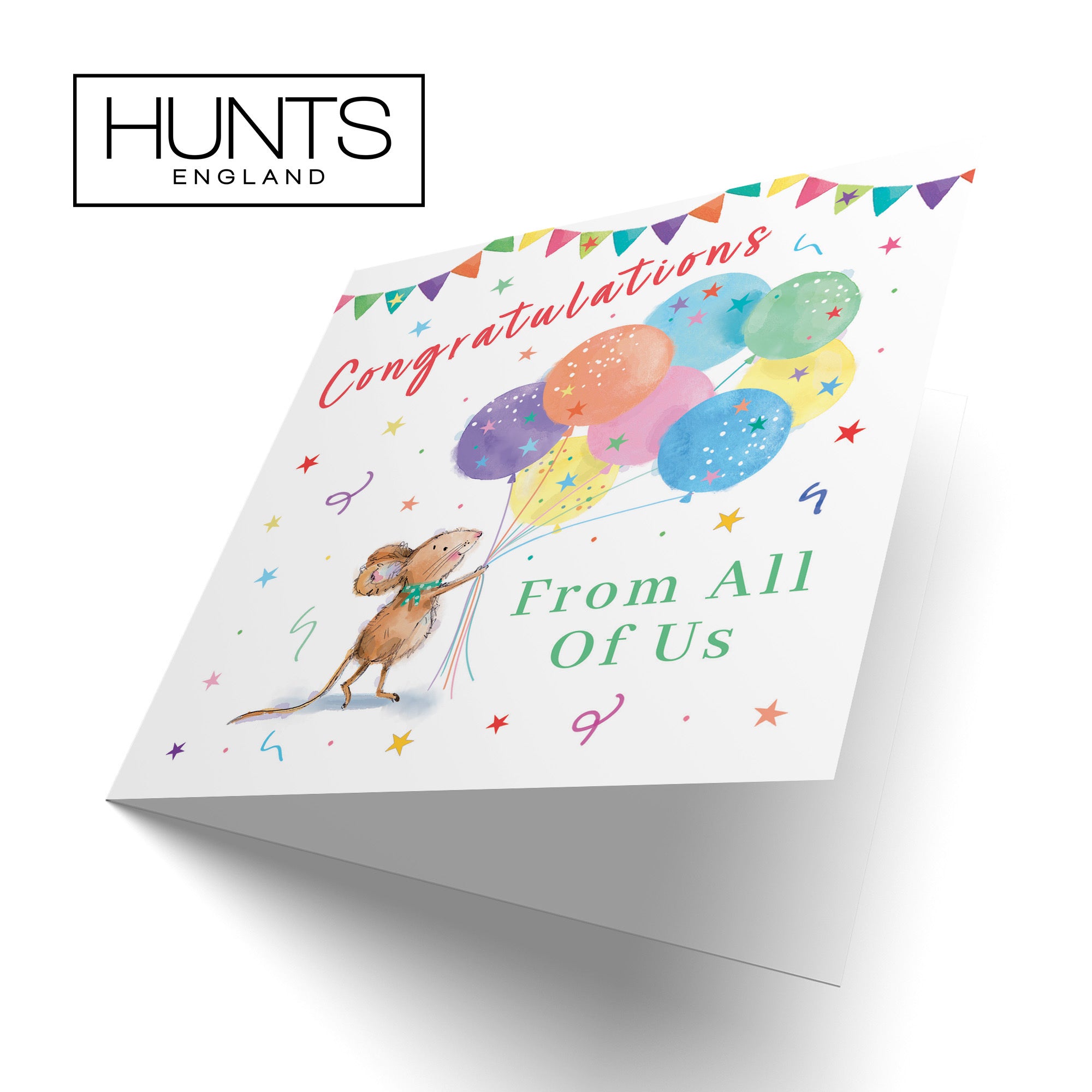 From All Of Us Congratulations Card Colourful Balloons Little Whiskers - Default Title (SN00566)