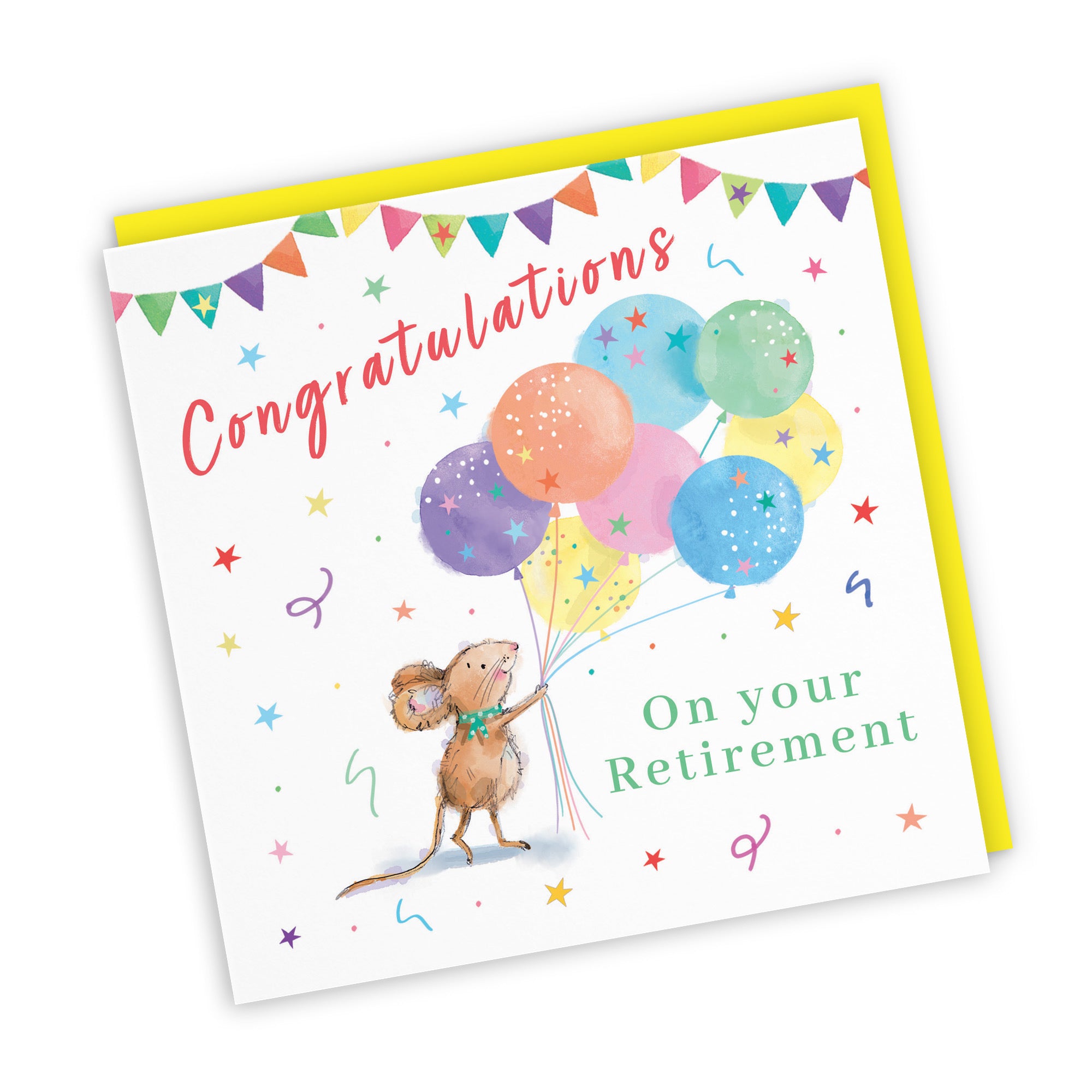 Retirement Card Colourful Balloons Little Whiskers - Default Title (SN00575)