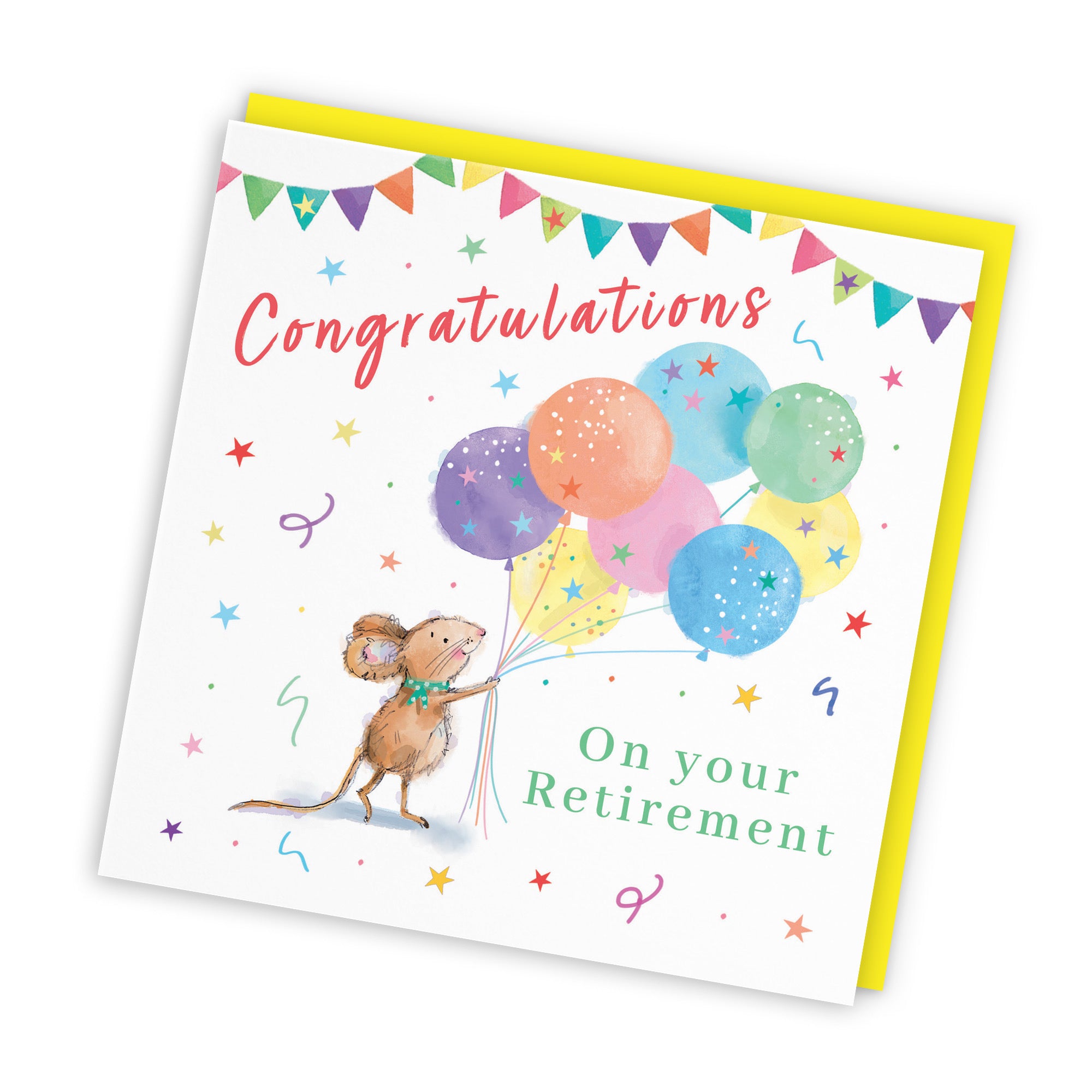 Retirement Card Colourful Balloons Little Whiskers - Default Title (SN00575)