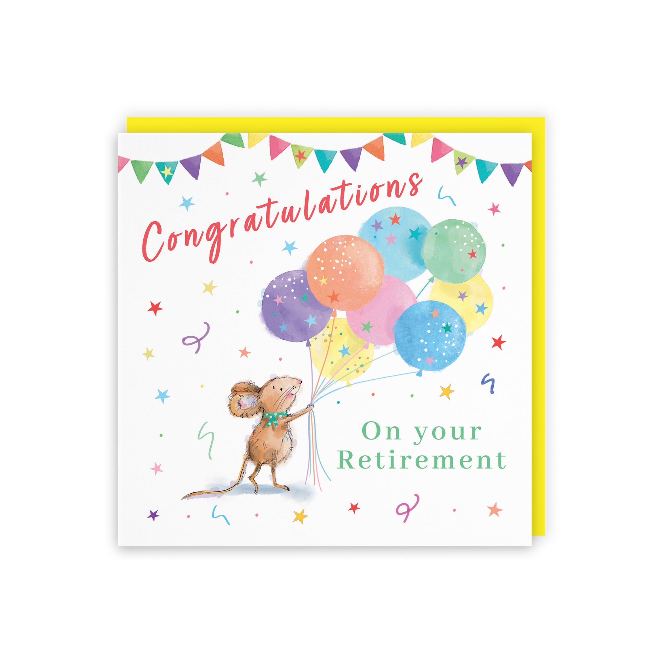Retirement Card Colourful Balloons Little Whiskers - Default Title (SN00575)