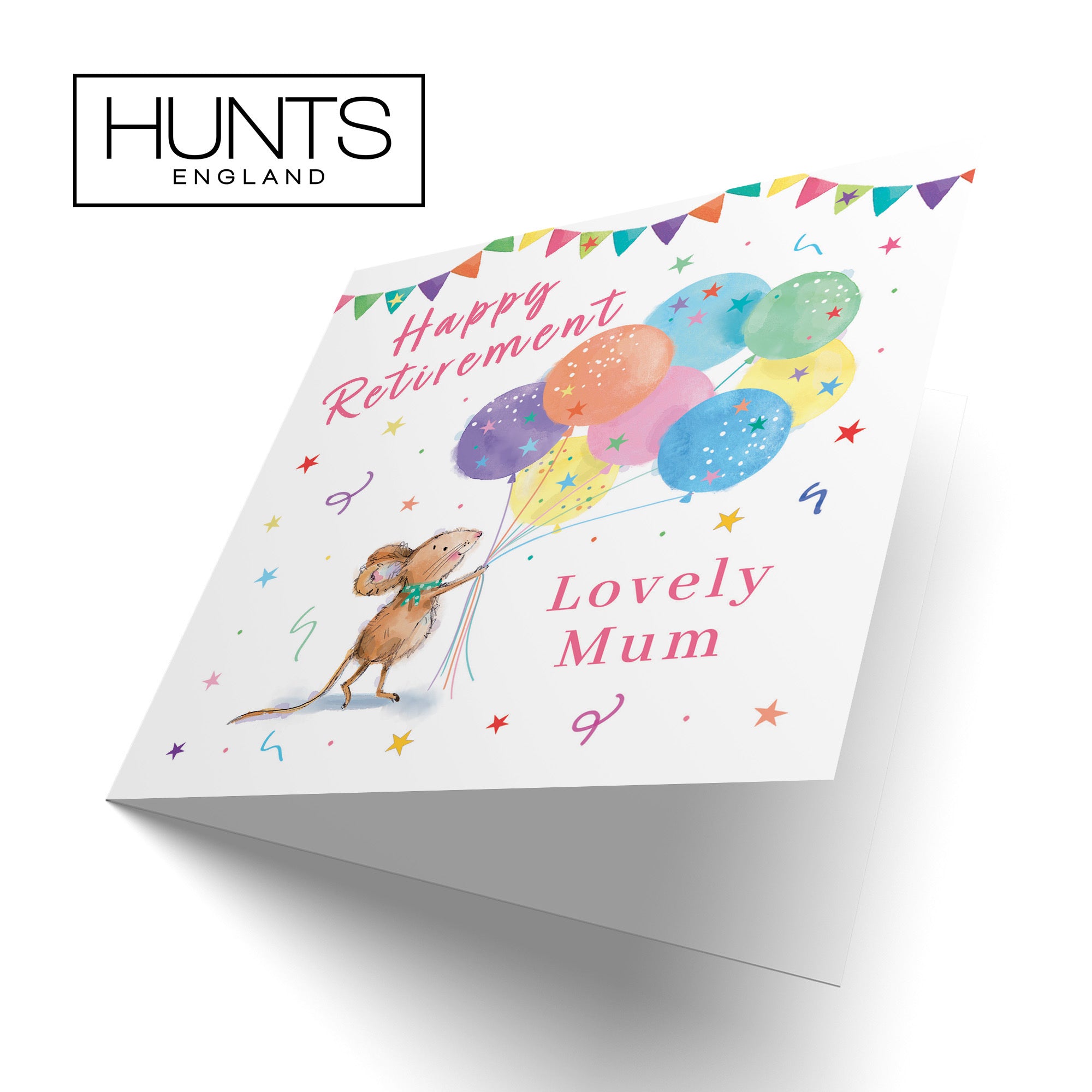 Mum Retirement Card Colourful Balloons Little Whiskers - Default Title (SN00576)