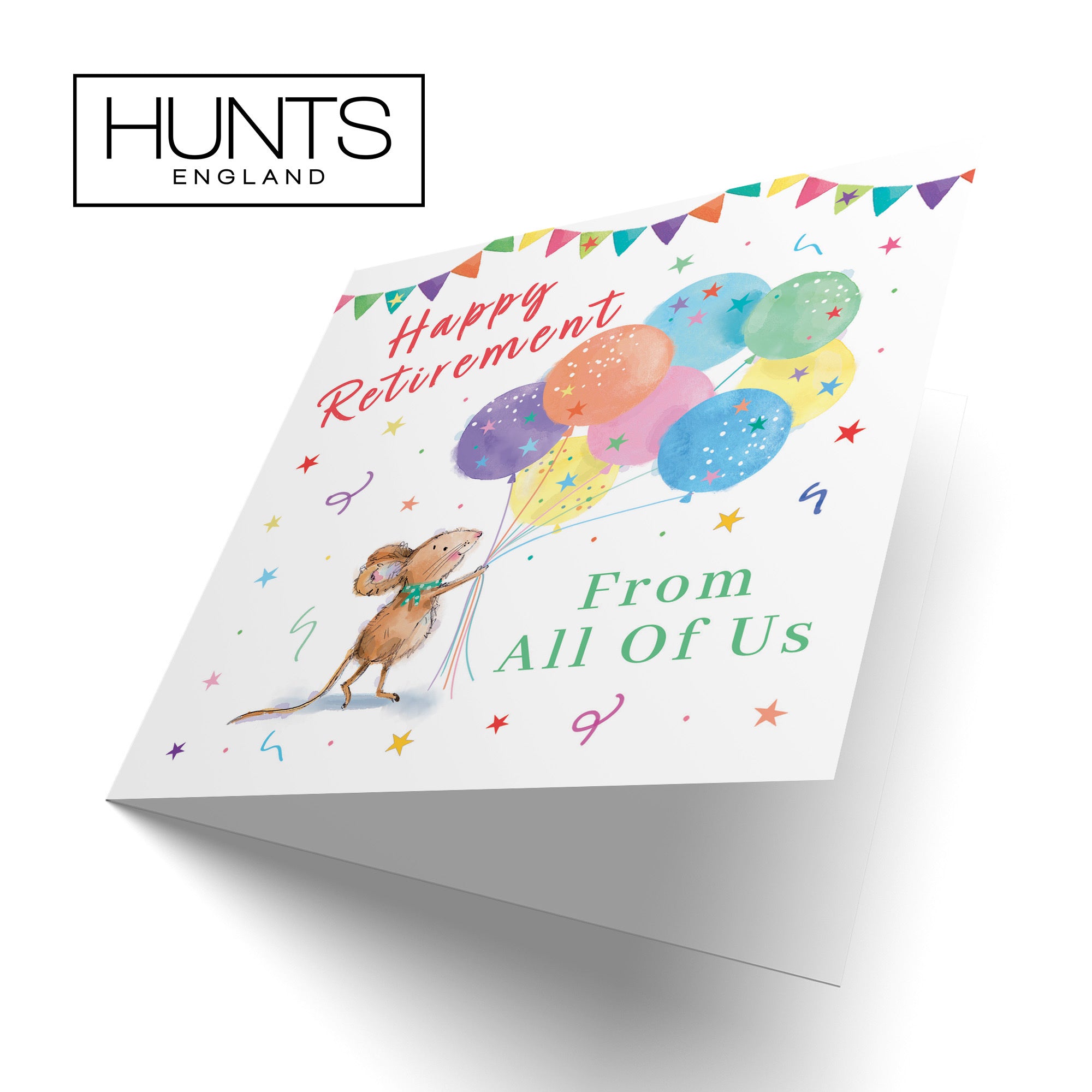 From All Of Us Retirement Card Colourful Balloons Little Whiskers - Default Title (SN00577)