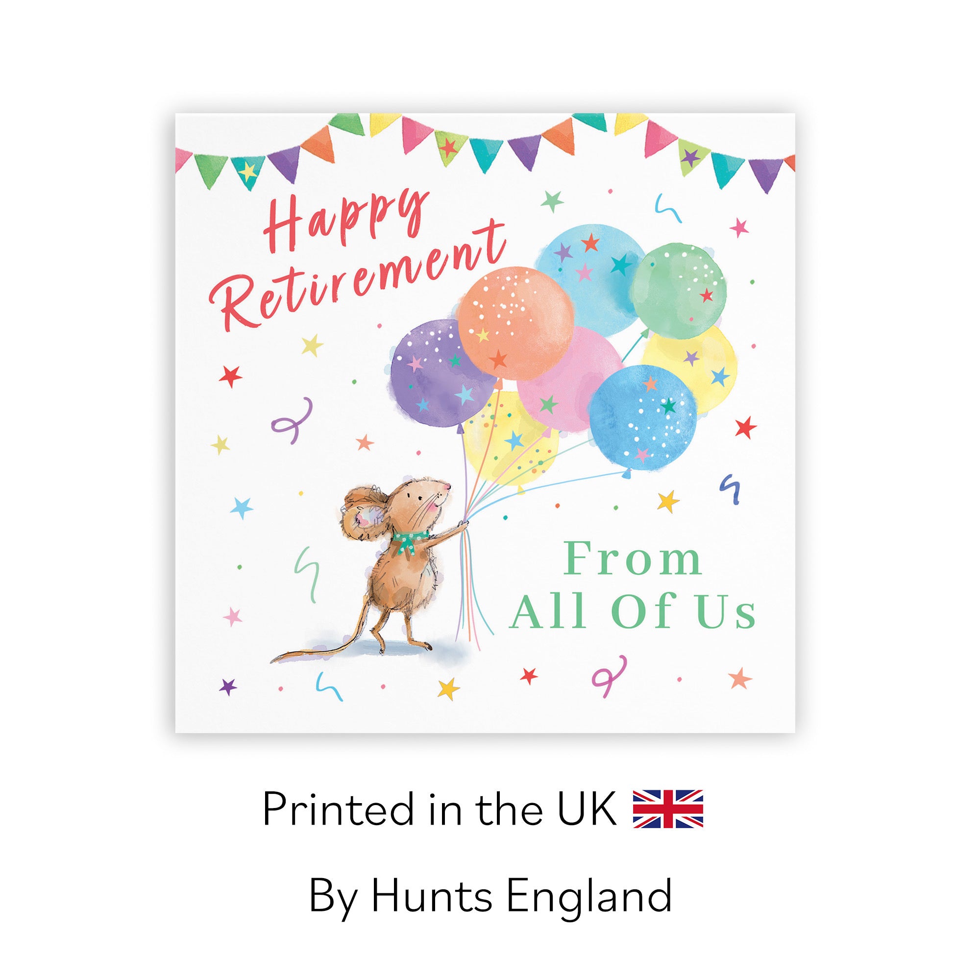 From All Of Us Retirement Card Colourful Balloons Little Whiskers - Default Title (SN00577)