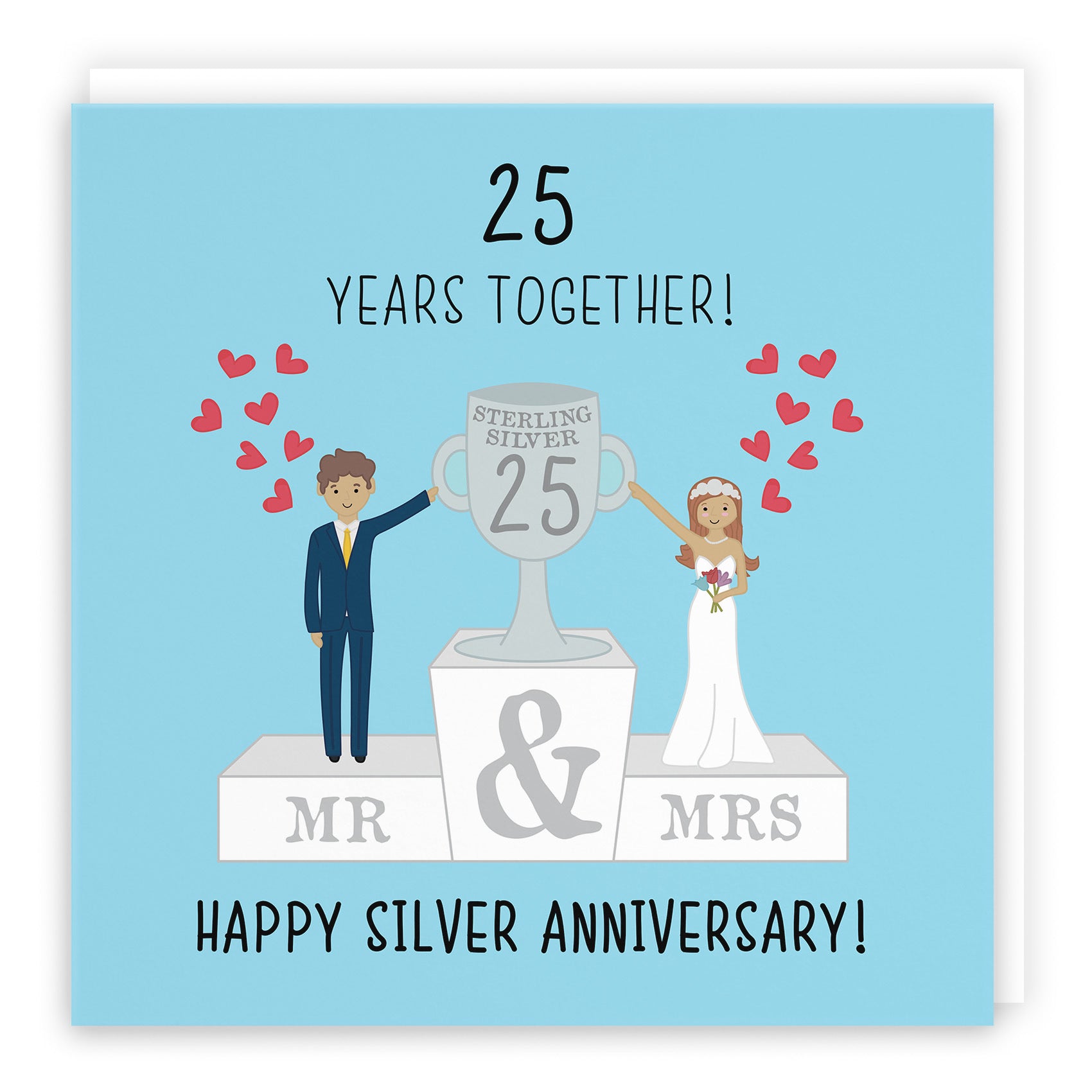 25th Anniversary Card Silver Trophy Iconic - Default Title (TH02030)