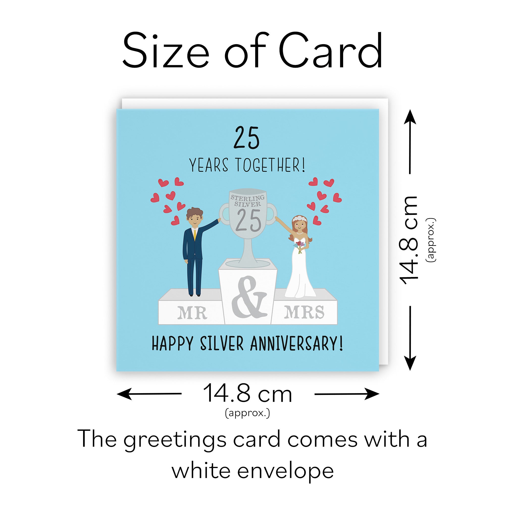 25th Anniversary Card Silver Trophy Iconic - Default Title (TH02030)