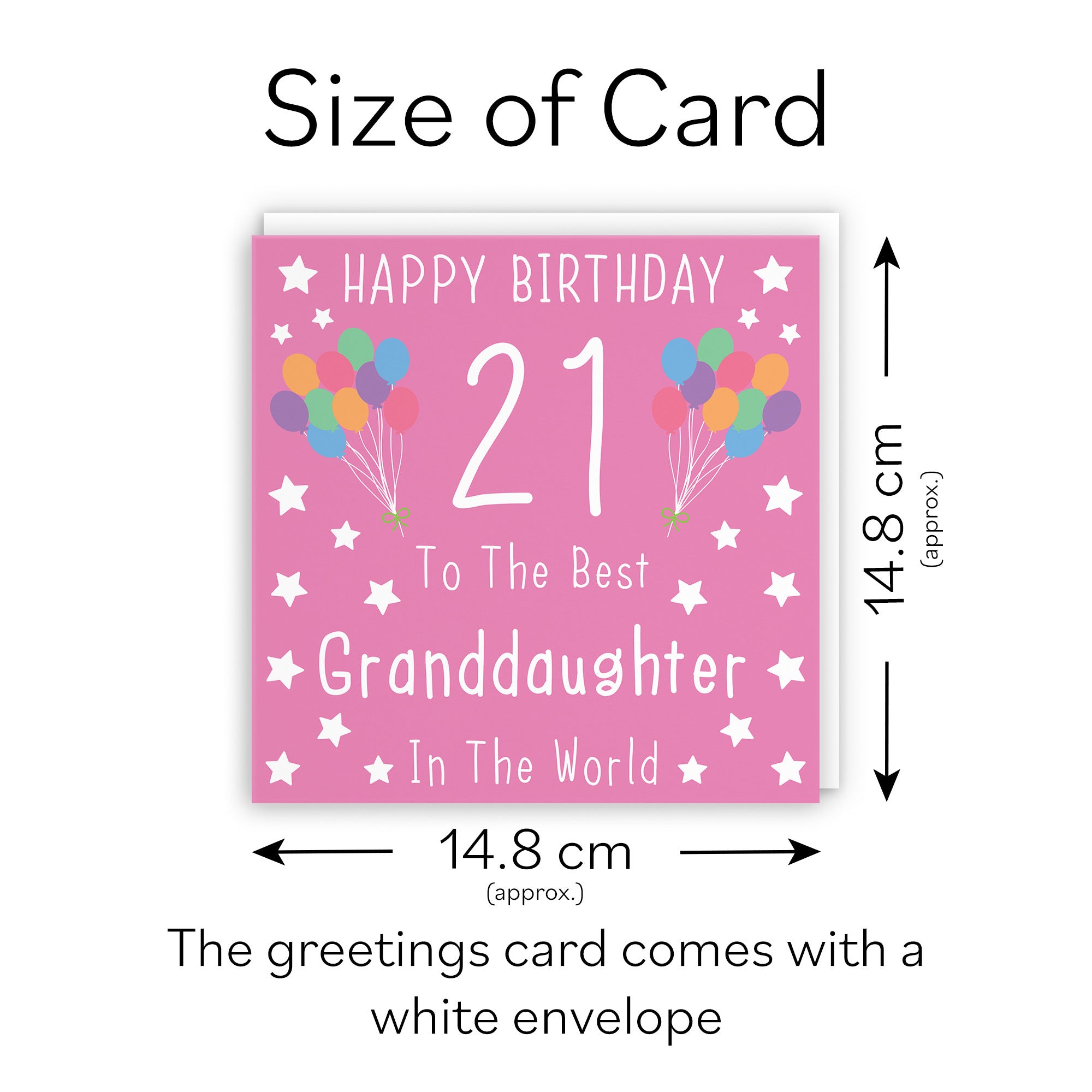 21st Granddaughter Birthday Card Iconic - Default Title (TH02041)