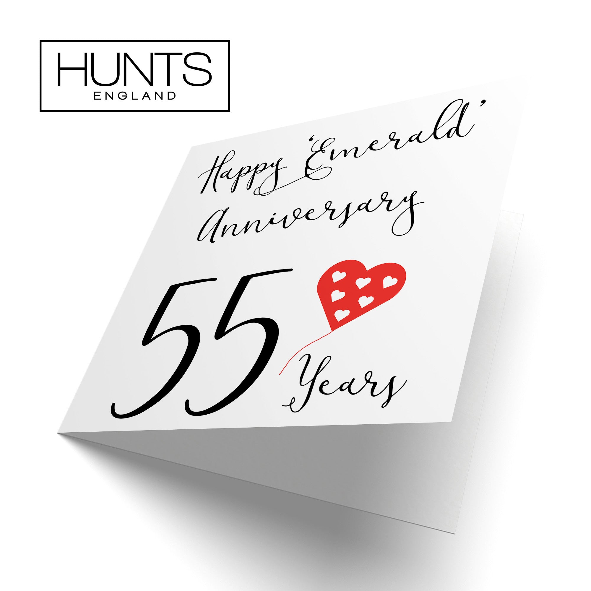 55th Anniversary Card Emerald Red Heart - Default Title (TH02047)