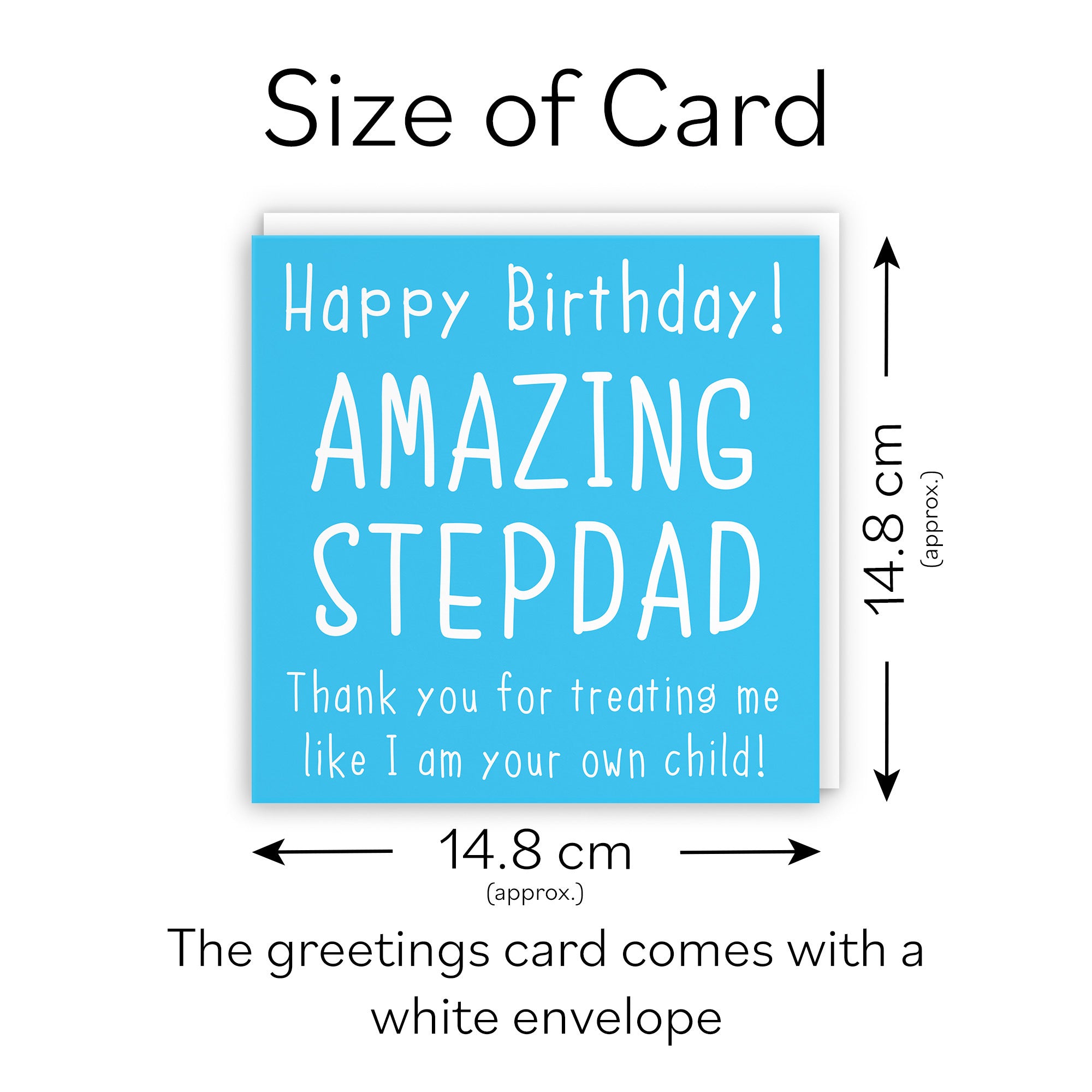 Stepdad Birthday Card Like Your Own Child Urban Colour - Default Title (TH02052)