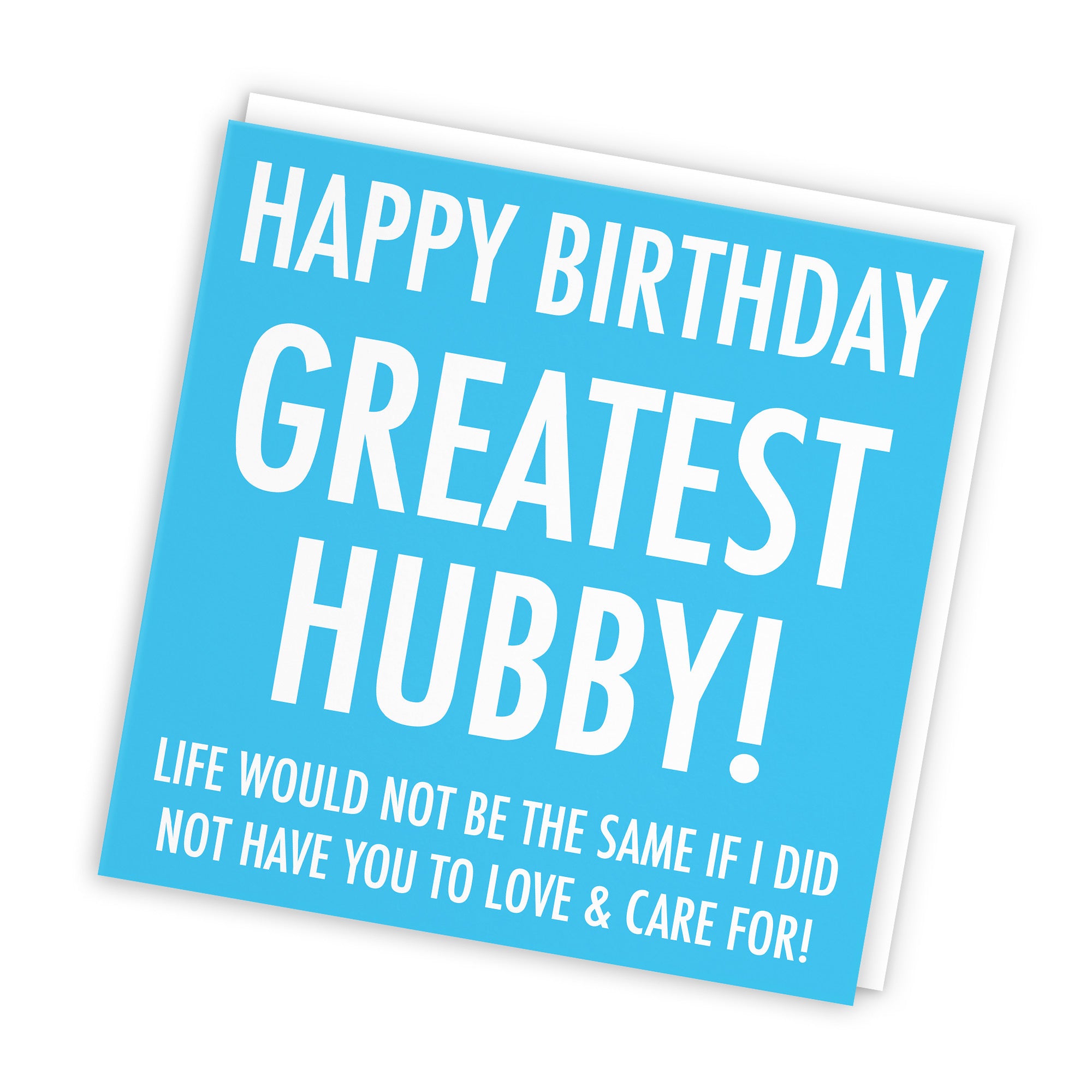 Hubby Birthday Card To Love & Care For Urban Colour - Default Title (TH02055)