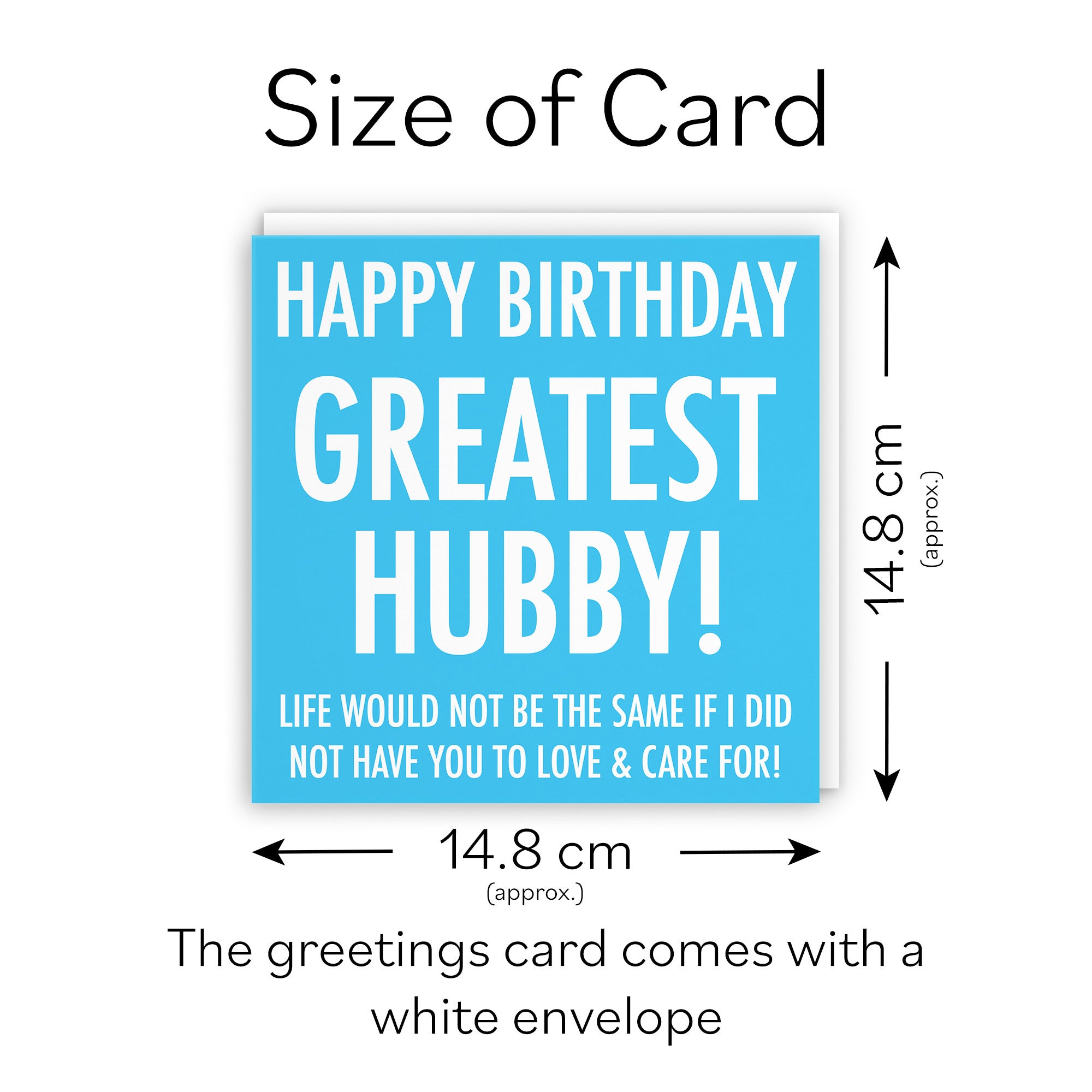 Hubby Birthday Card To Love & Care For Urban Colour - Default Title (TH02055)