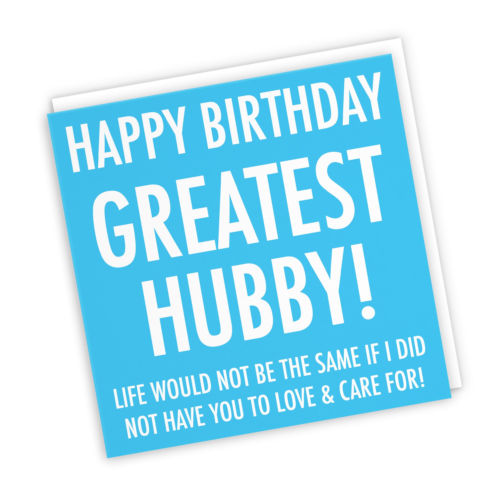 Hubby Birthday Card To Love & Care For Urban Colour - Default Title (TH02055)