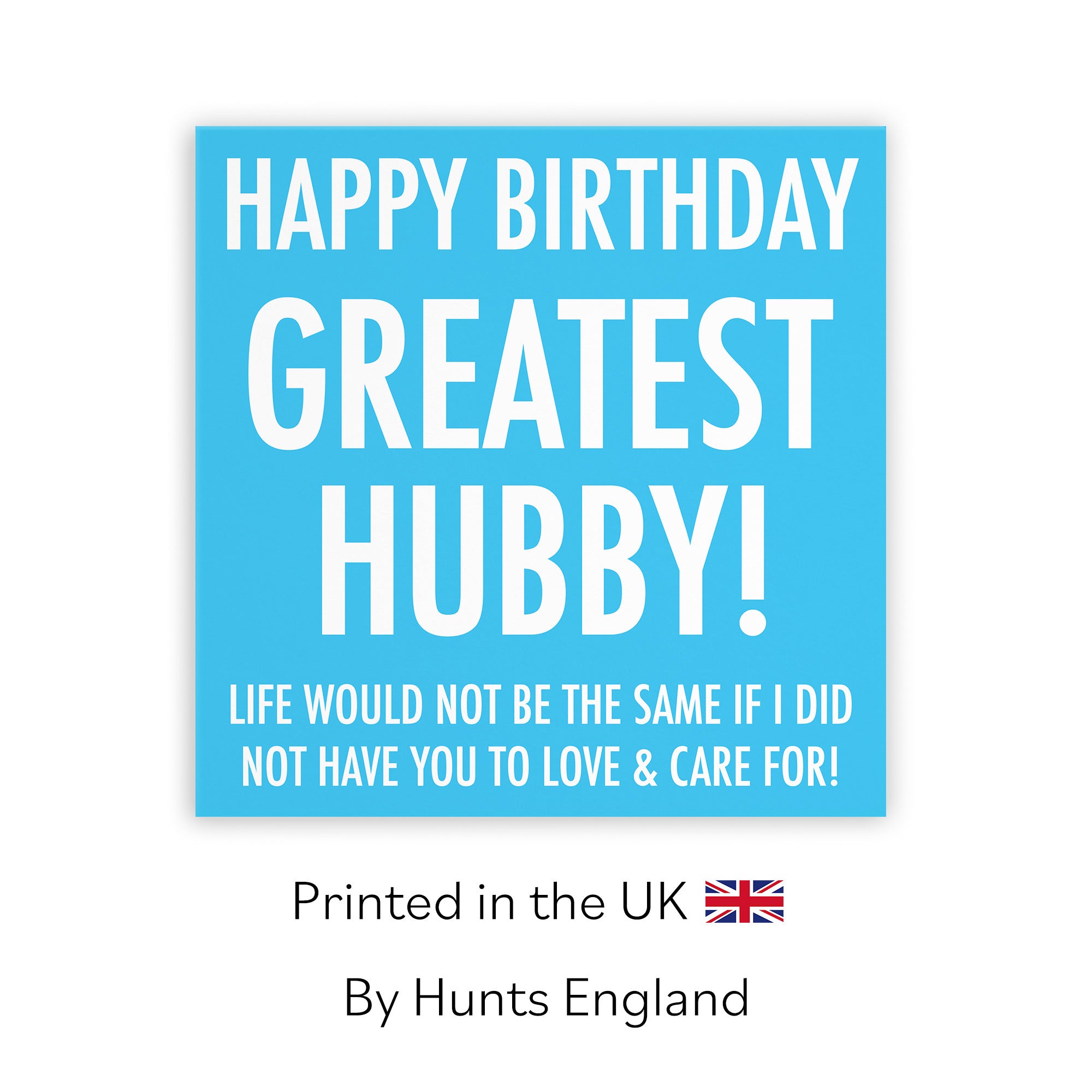Hubby Birthday Card To Love & Care For Urban Colour - Default Title (TH02055)