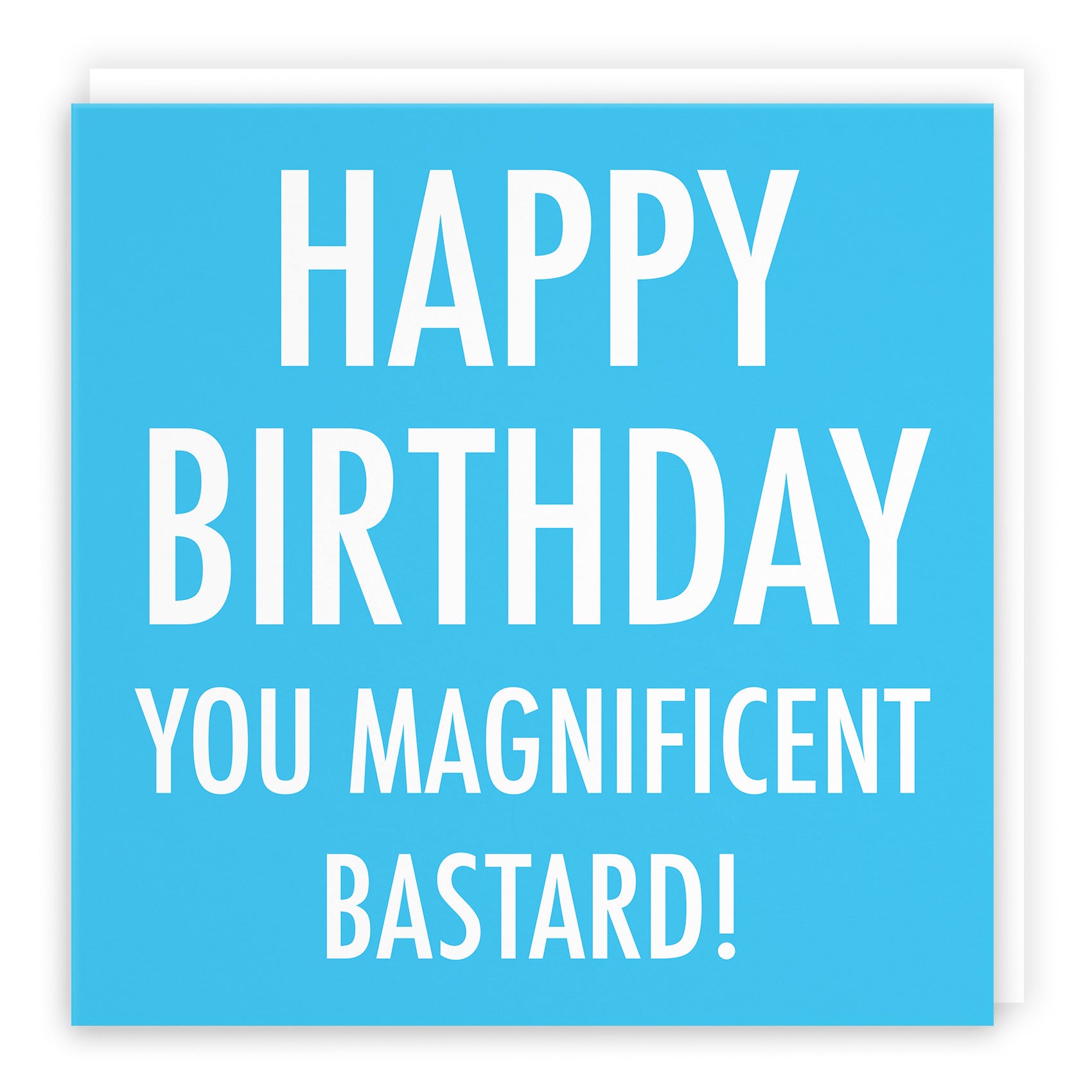 Funny Rude Birthday Card Magnificent Bastard Urban Colour - Default Title (TH02056)