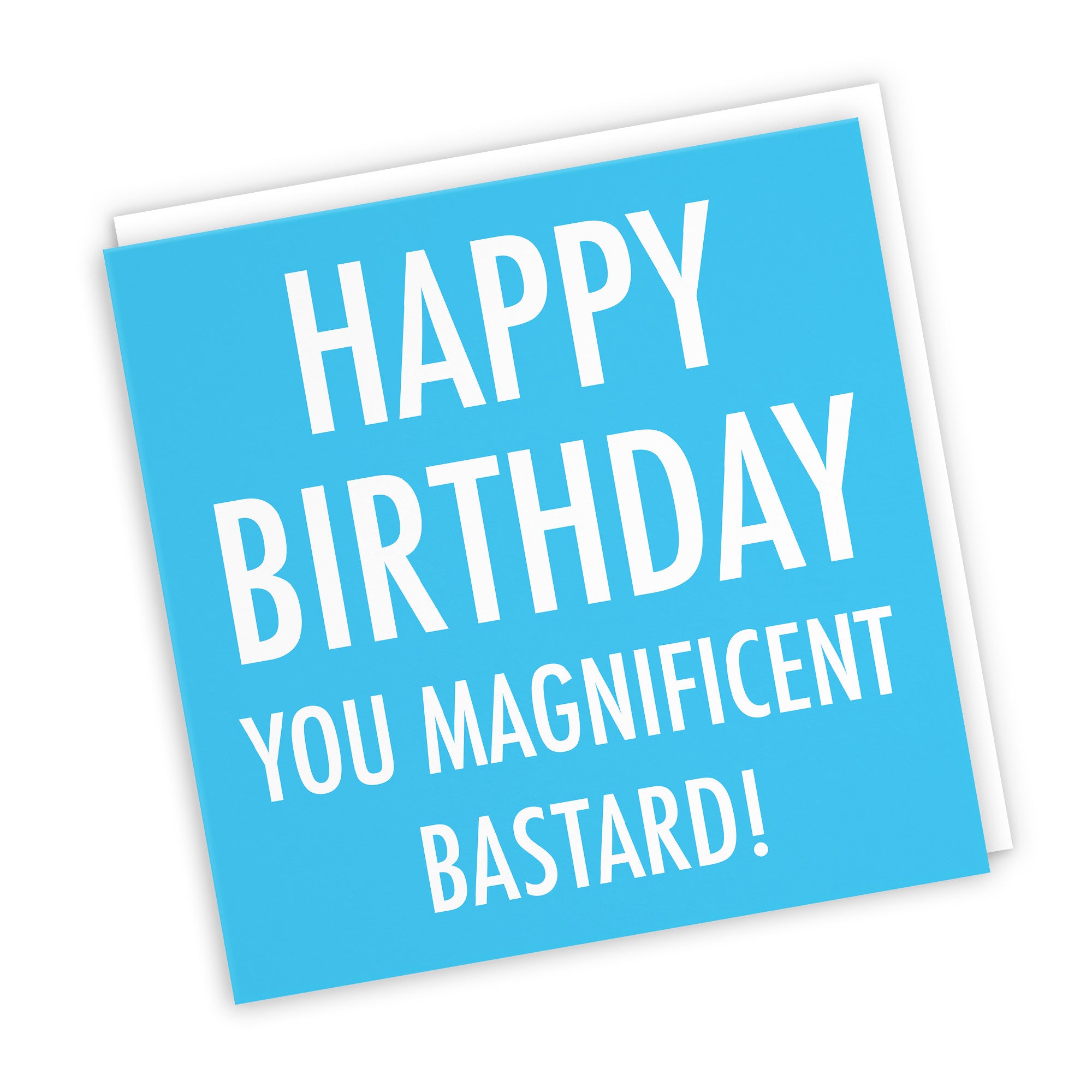 Funny Rude Birthday Card Magnificent Bastard Urban Colour - Default Title (TH02056)