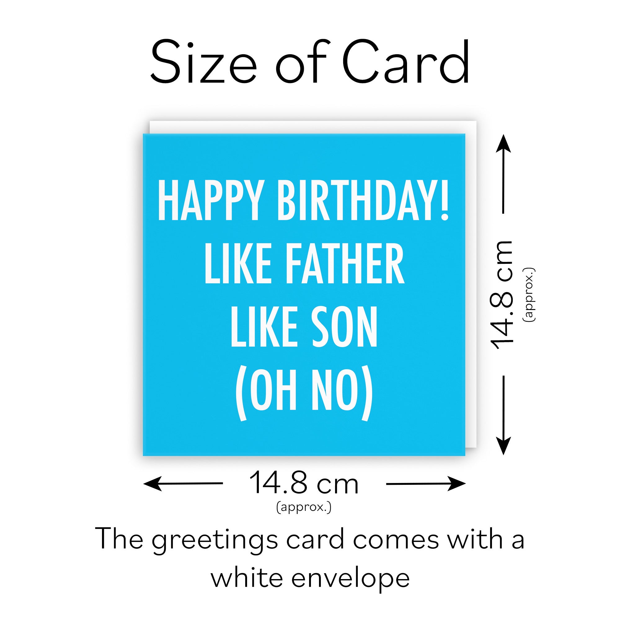 Son Birthday Card Like Father Like Son Urban Colour - Default Title (TH02057)