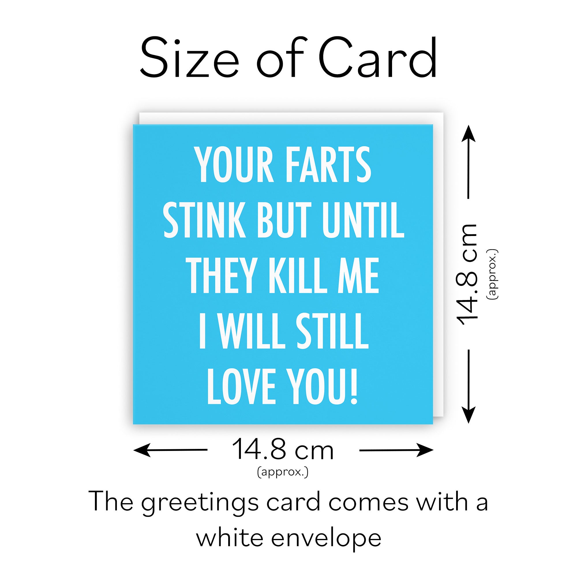 Funny Your Farts Stink Card Urban Colour - Default Title (TH02059)