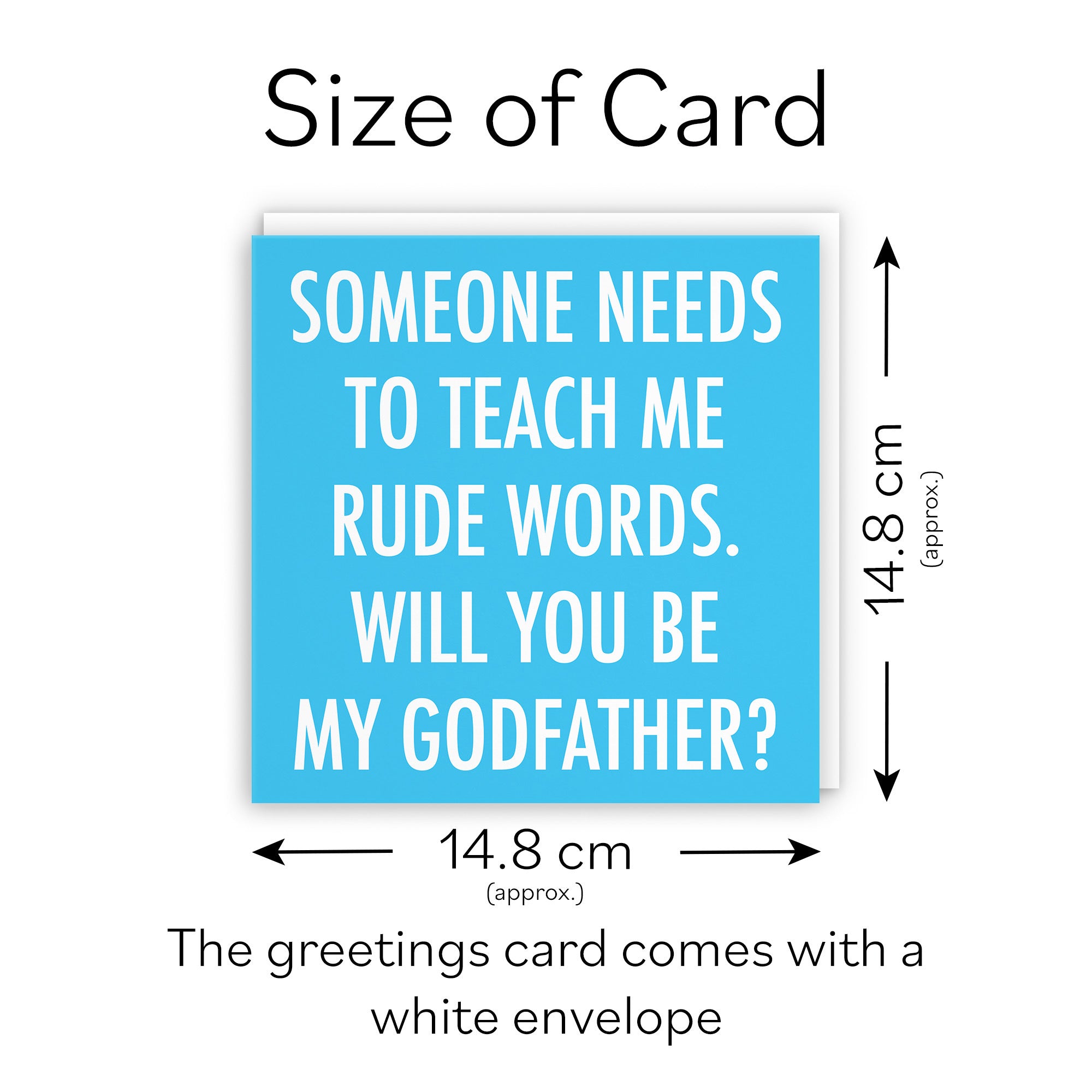Will You Be My Godfather Card Urban Colour - Default Title (TH02060)