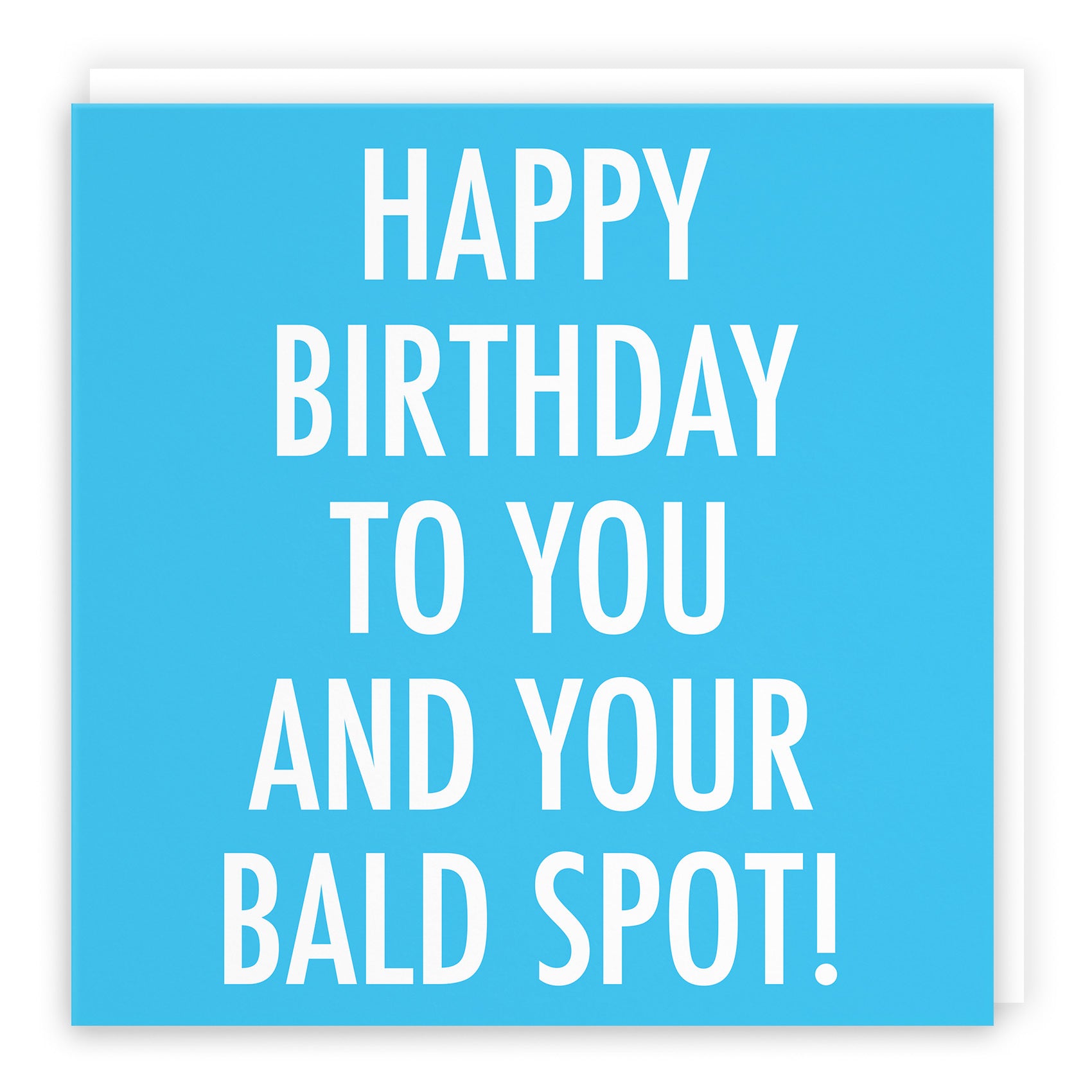 Bald Spot Funny Rude Birthday Card Urban Colour - Default Title (TH02061)