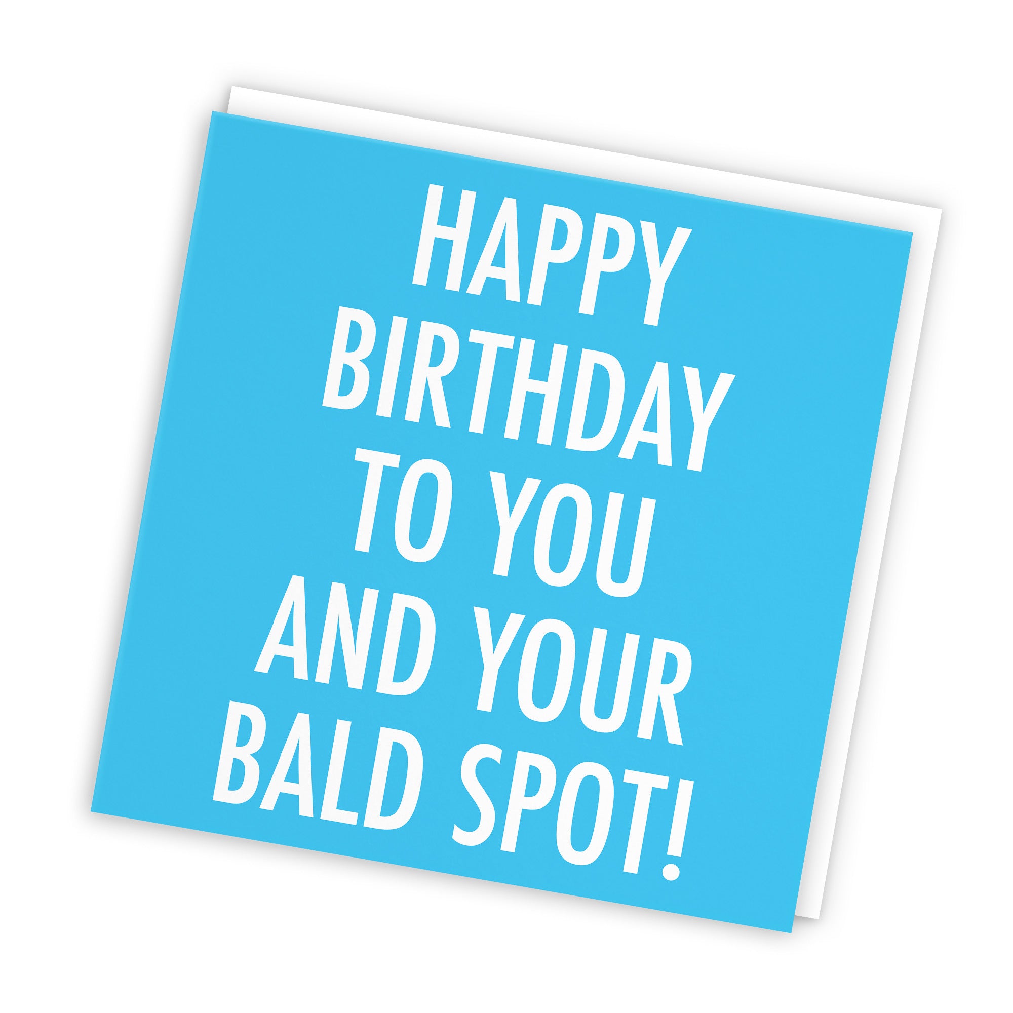 Bald Spot Funny Rude Birthday Card Urban Colour - Default Title (TH02061)