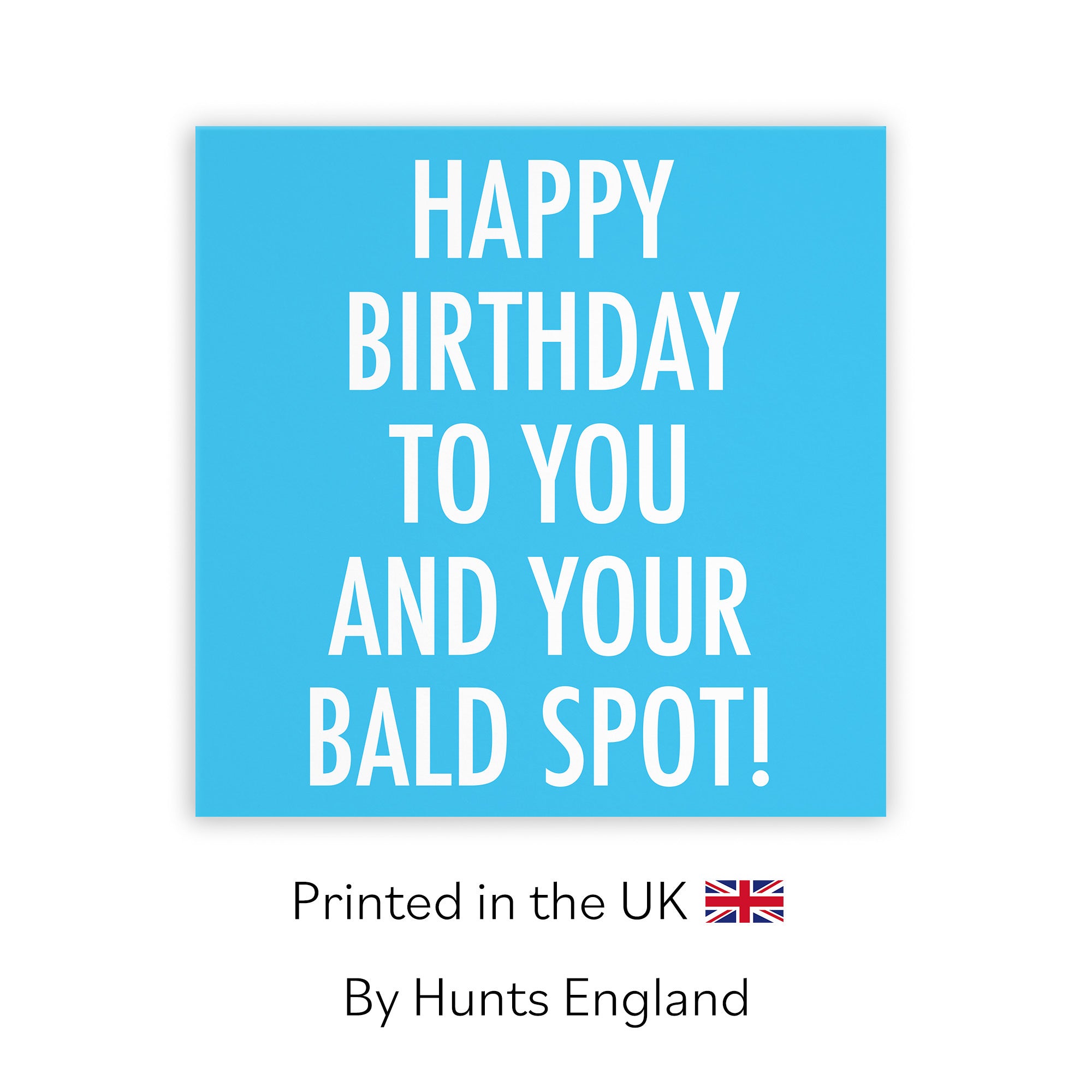 Bald Spot Funny Rude Birthday Card Urban Colour - Default Title (TH02061)