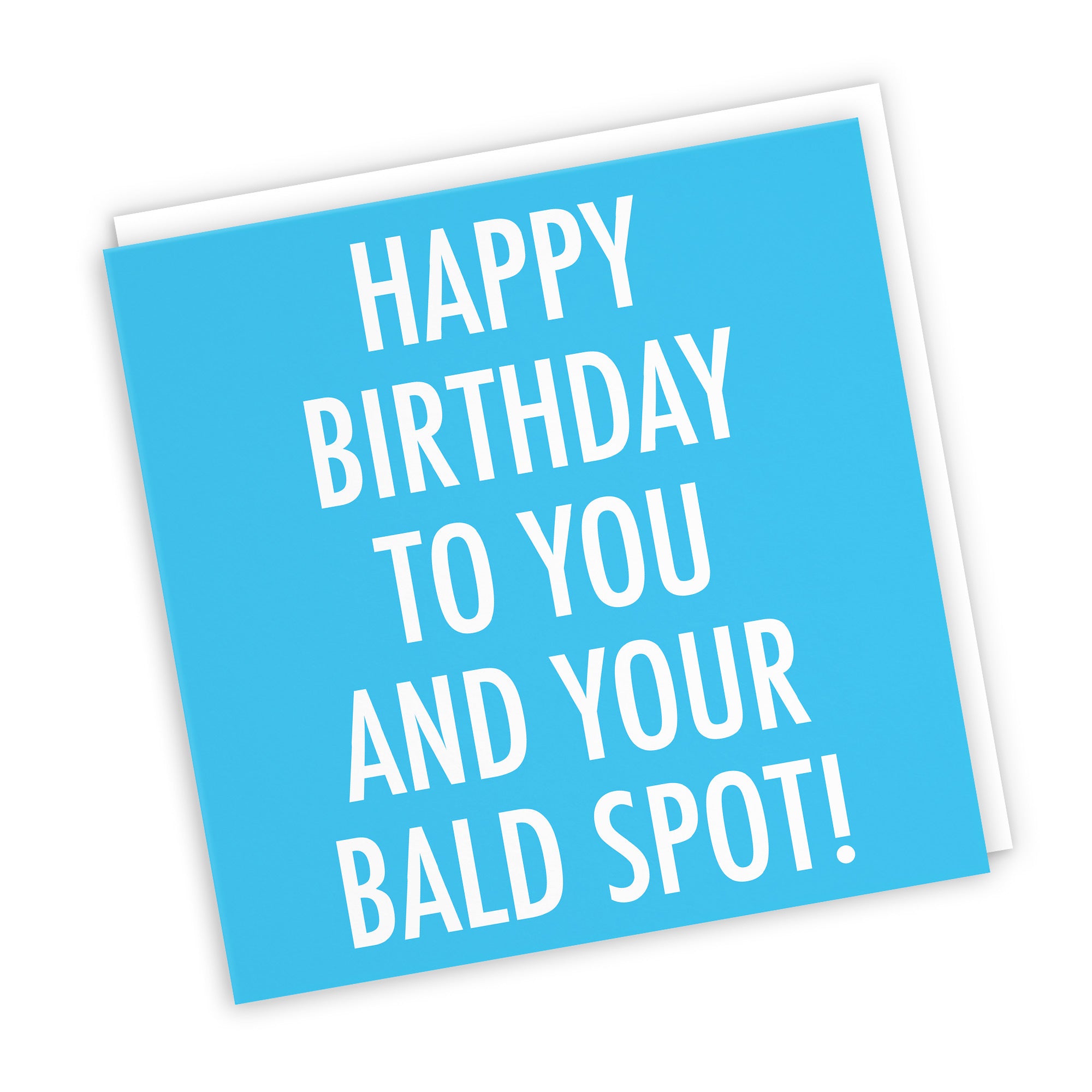 Bald Spot Funny Rude Birthday Card Urban Colour - Default Title (TH02061)