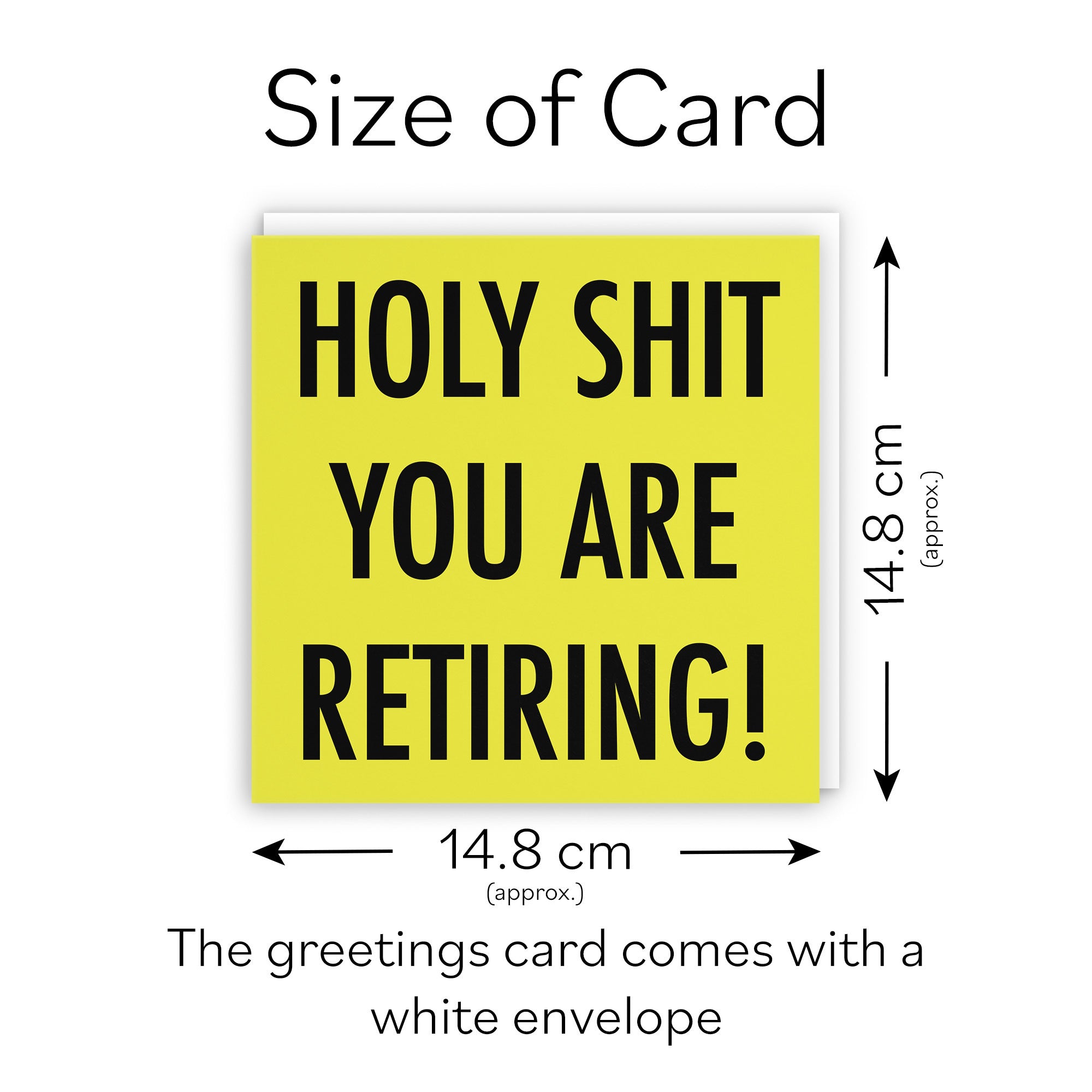 Funny Retirement Card Holy Shit Urban Colour - Default Title (TH02066)