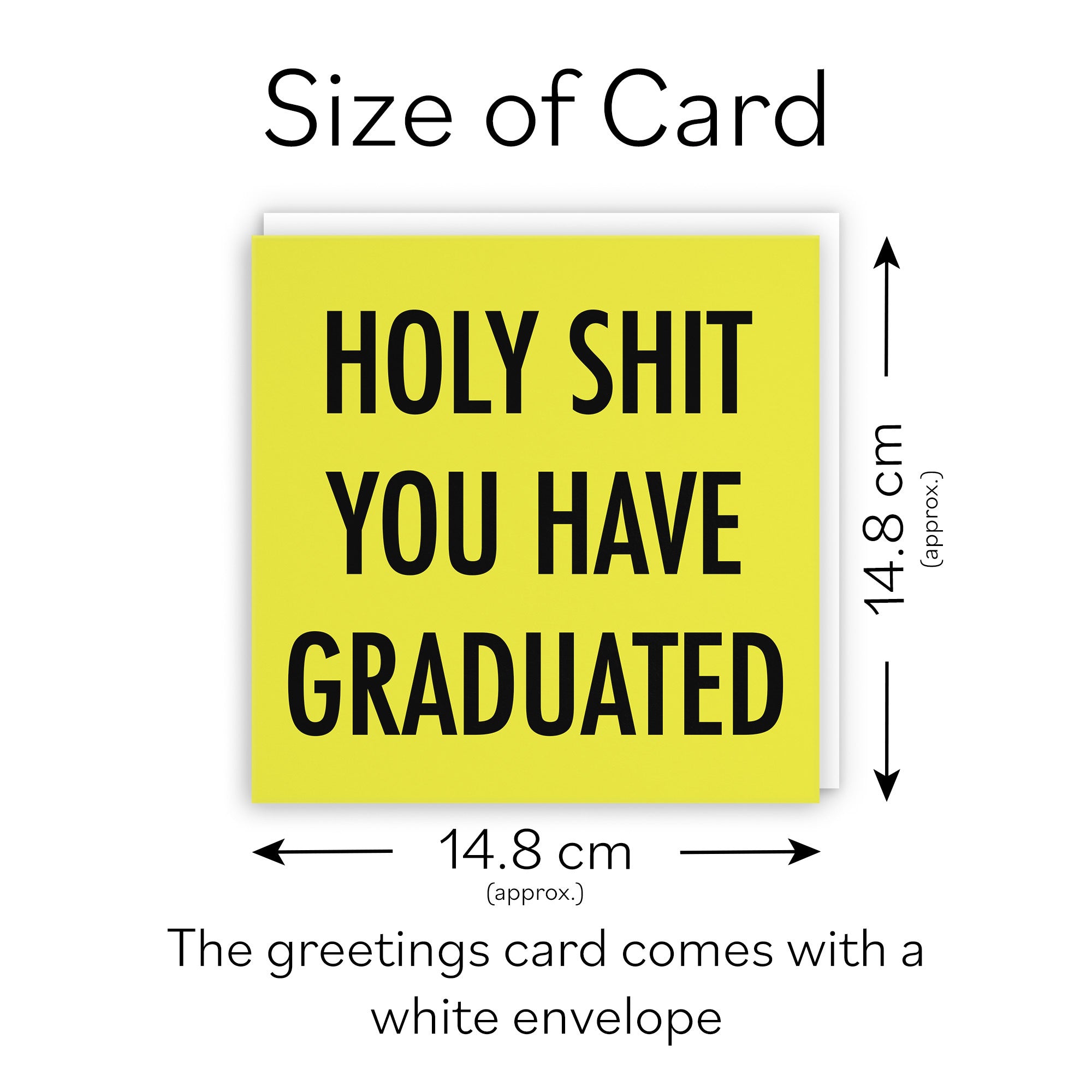 Funny Graduation Card Holy Shit Urban Colour - Default Title (TH02068)