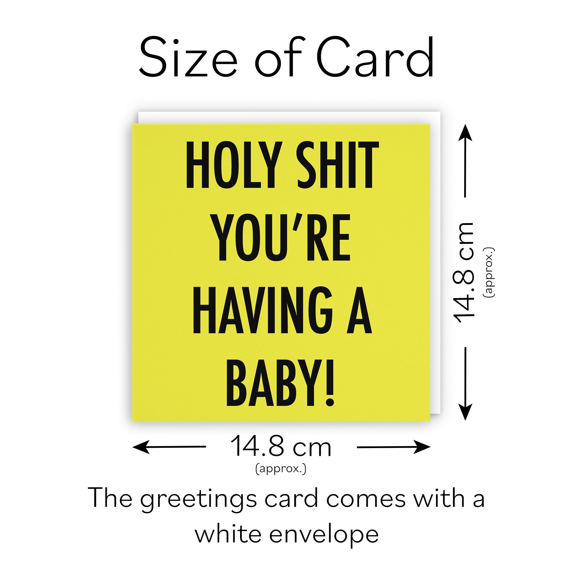 Funny Congratulations New Baby Card Holy Shit Urban Colour - Default Title (TH02070)