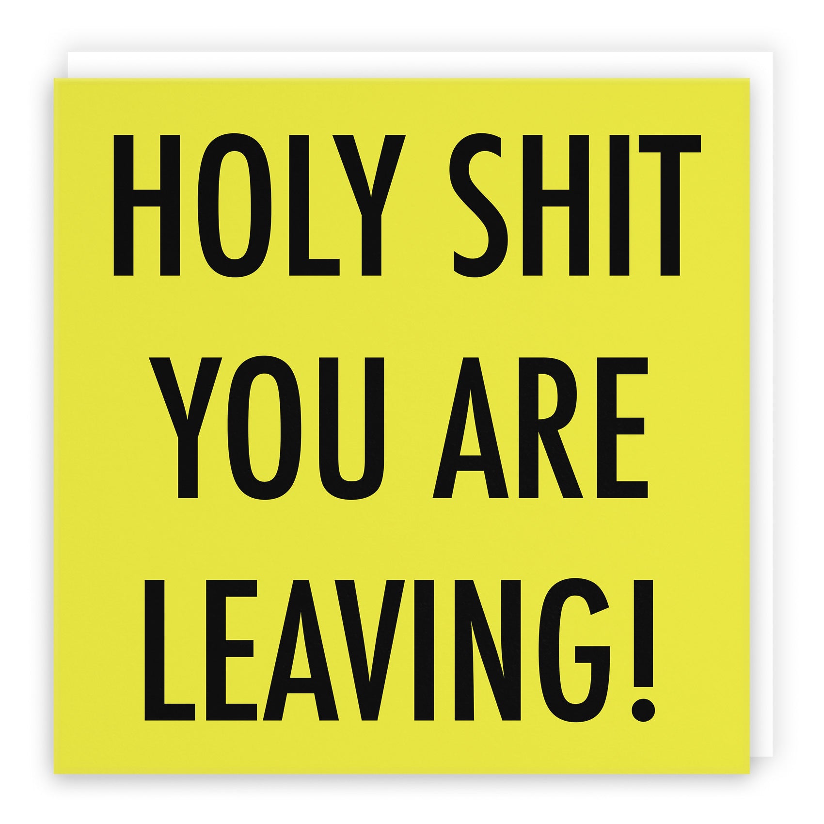Funny Rude Leaving Card Holy Shit Urban Colour - Default Title (TH02071)
