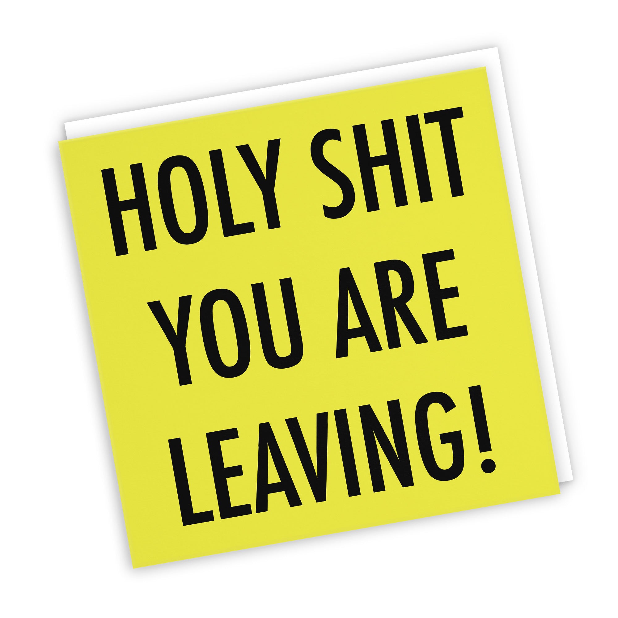 Funny Rude Leaving Card Holy Shit Urban Colour - Default Title (TH02071)