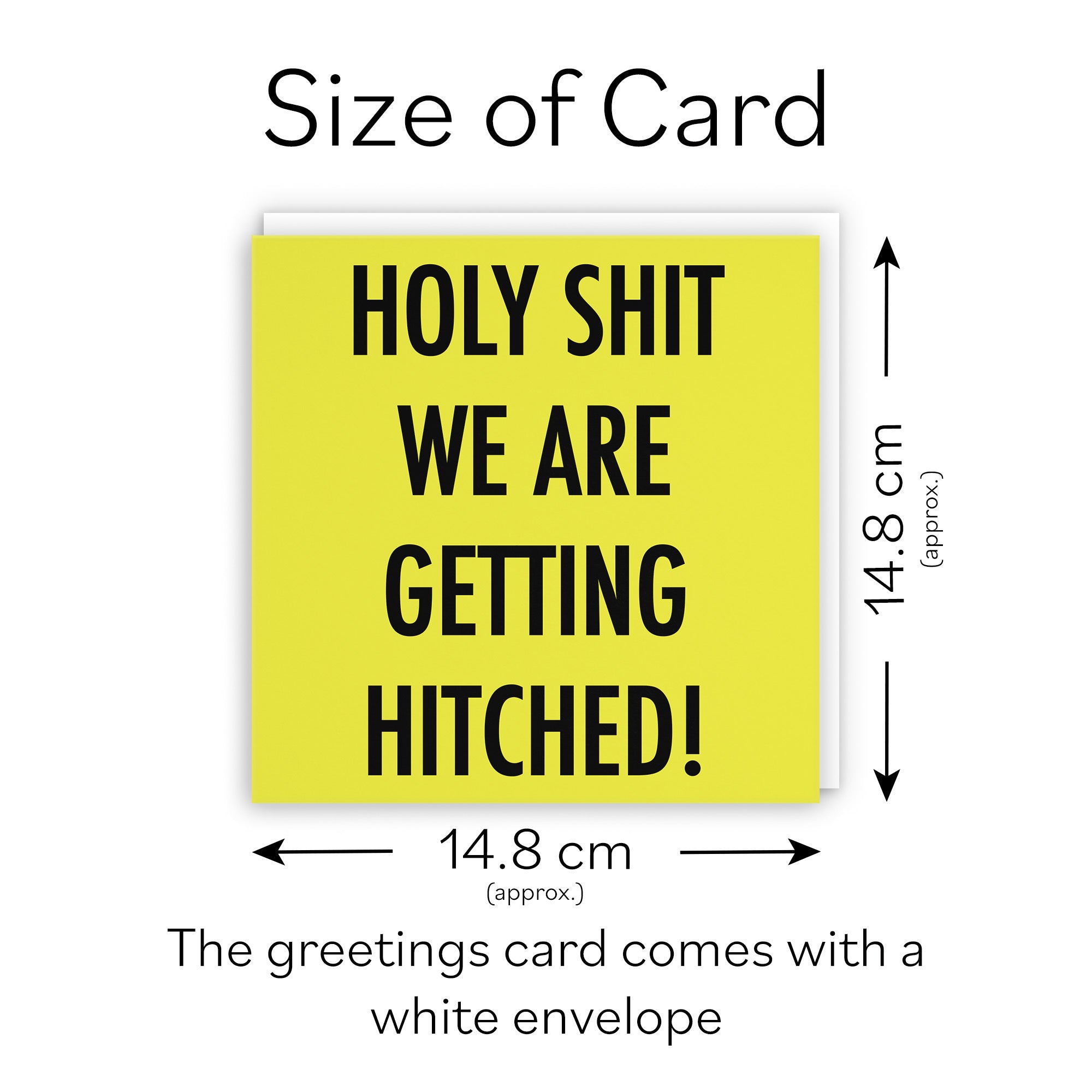 Funny Wedding Day Card Holy Shit Urban Colour - Default Title (TH02073)