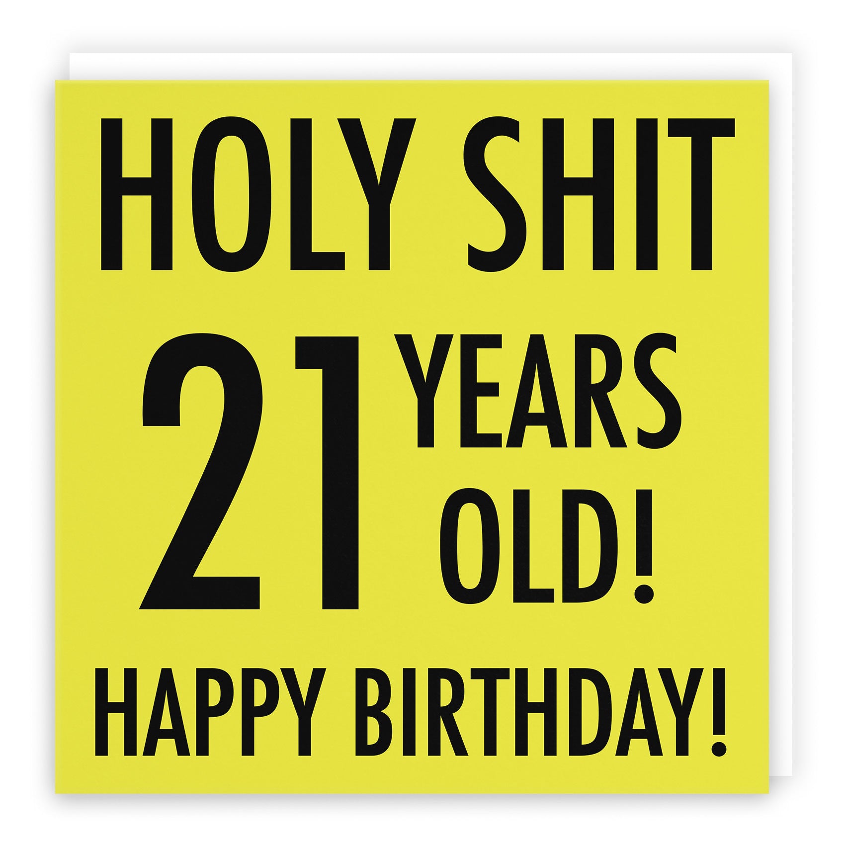 21st Birthday Card Holy Shit Urban Colour - Default Title (TH02074)