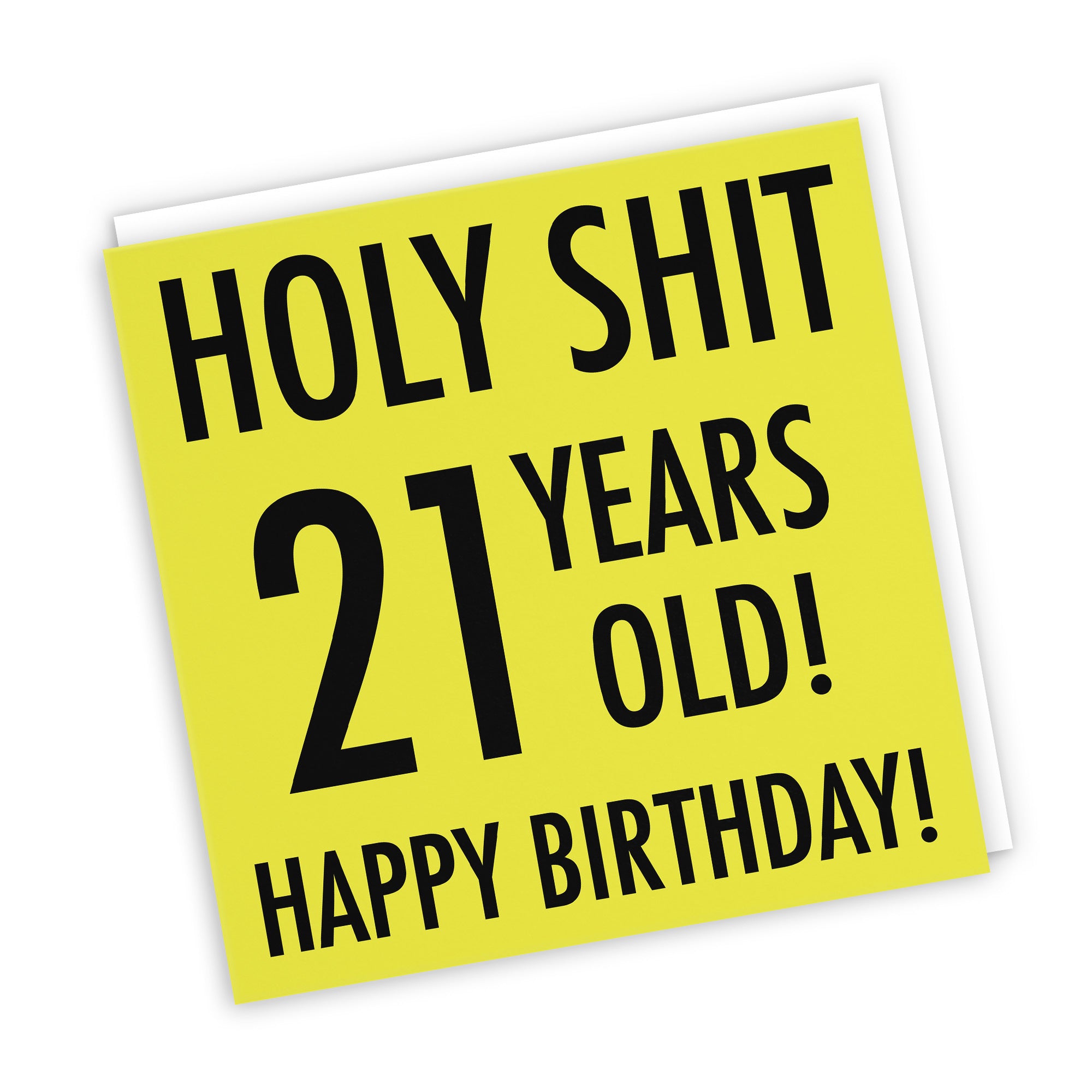 21st Birthday Card Holy Shit Urban Colour - Default Title (TH02074)