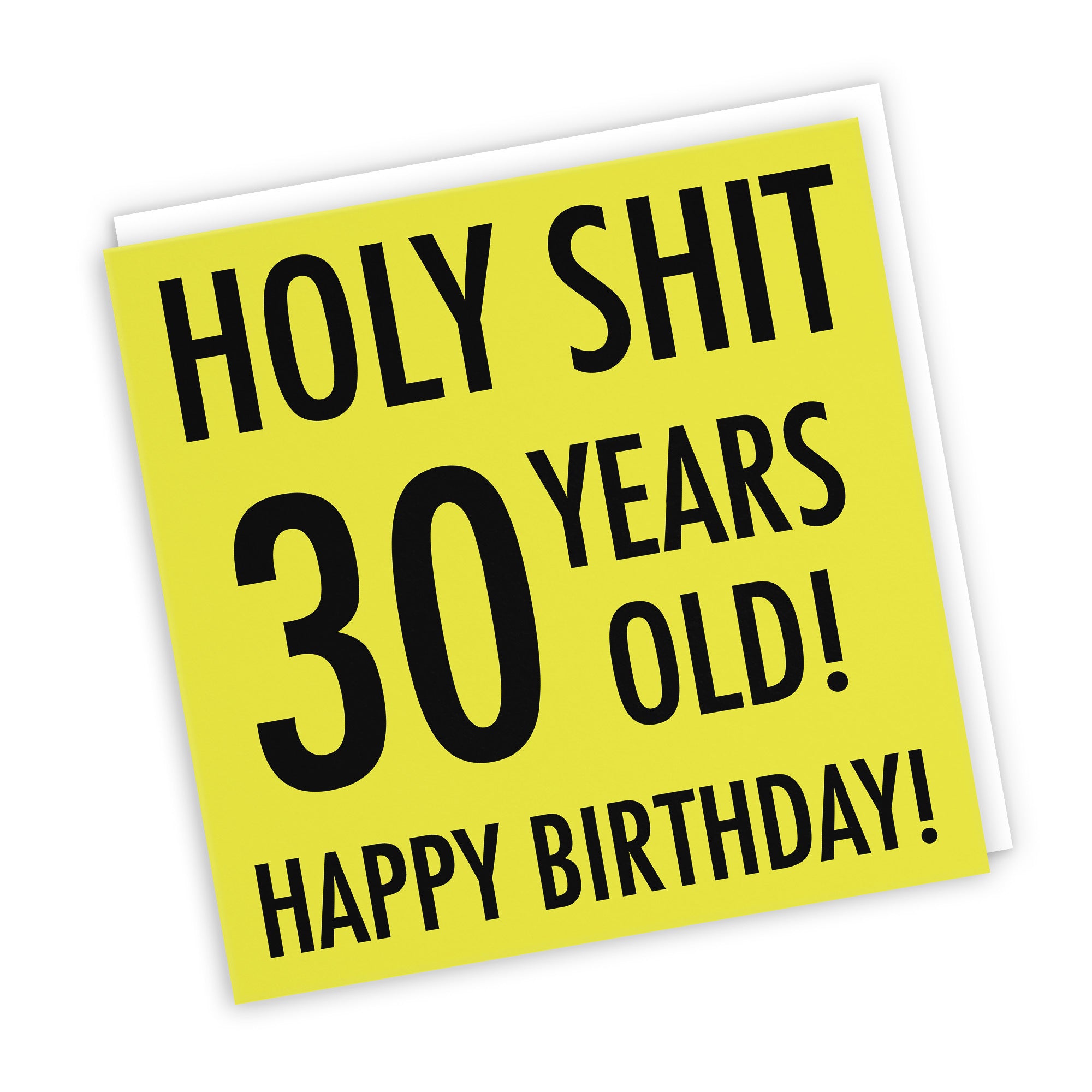 30th Birthday Card Holy Shit Urban Colour - Default Title (TH02076)