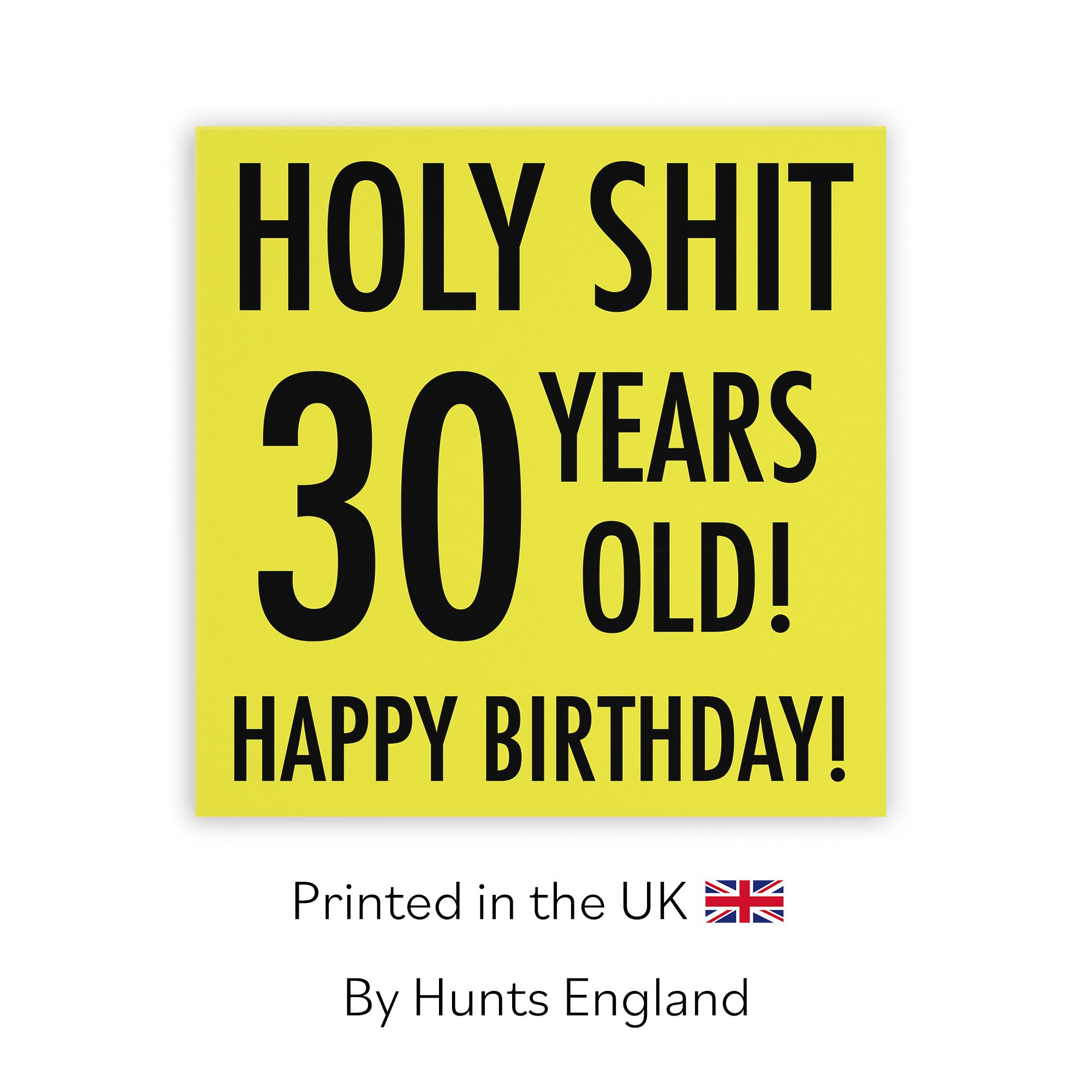 30th Birthday Card Holy Shit Urban Colour - Default Title (TH02076)