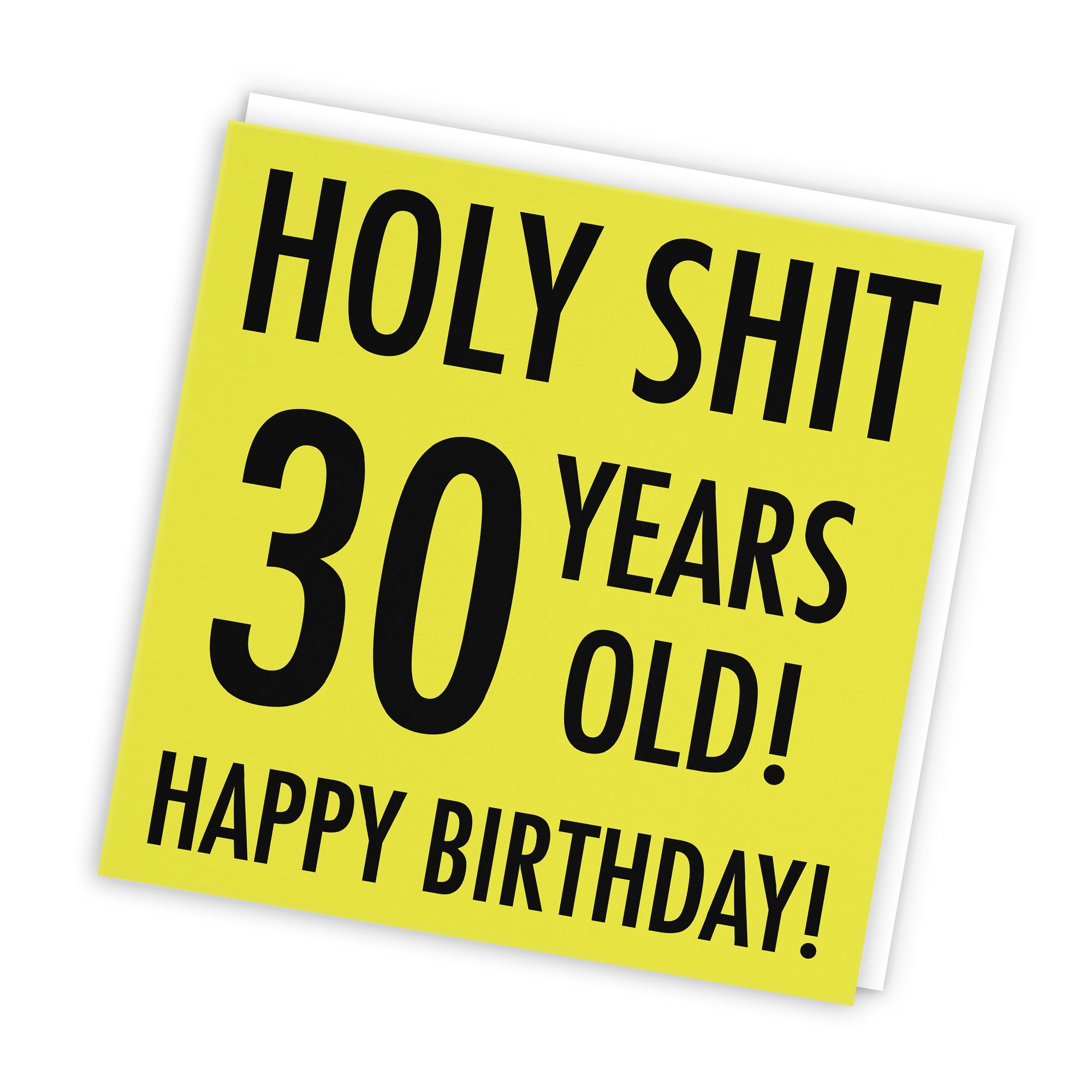 30th Birthday Card Holy Shit Urban Colour - Default Title (TH02076)