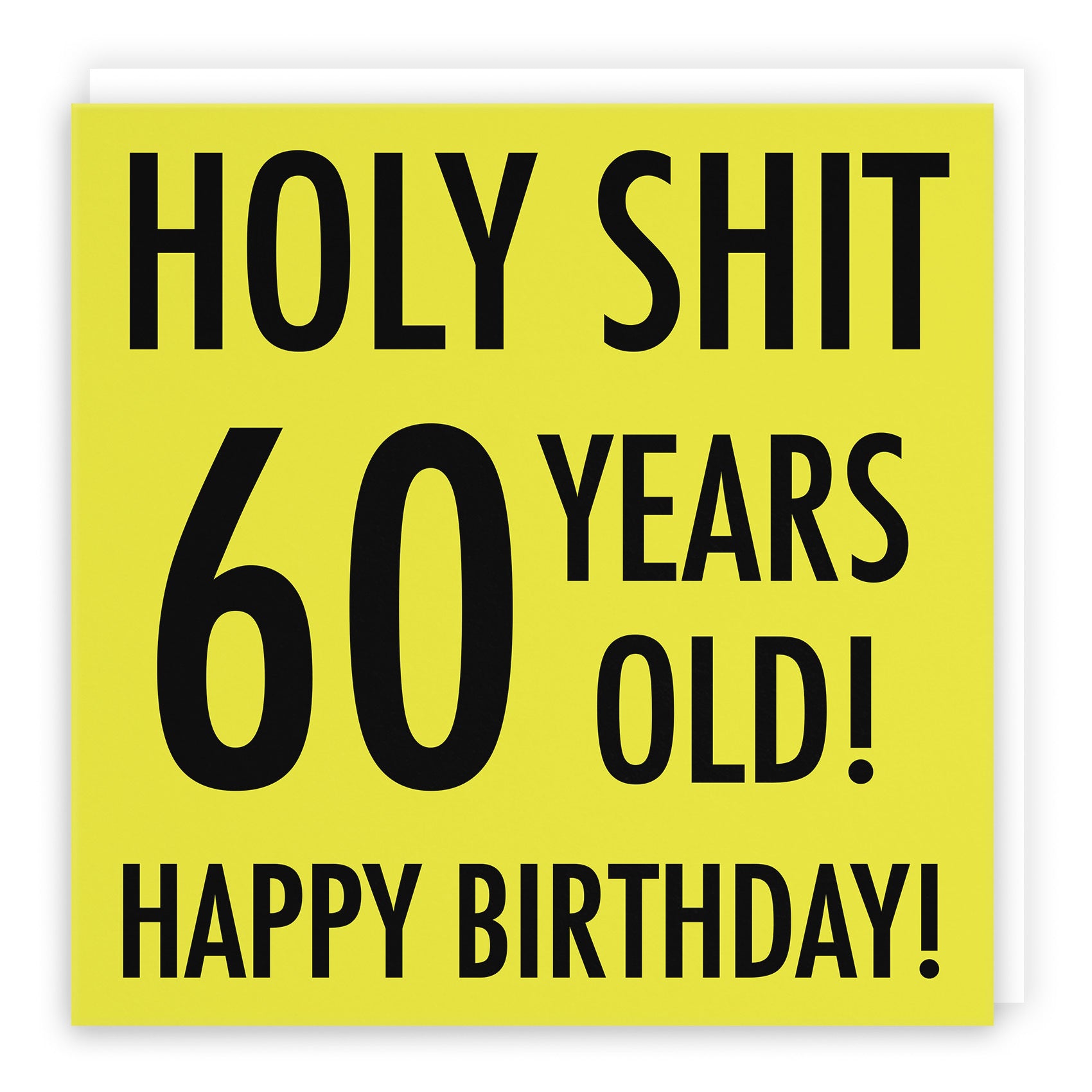 60th Birthday Card Holy Shit Urban Colour - Default Title (TH02077)