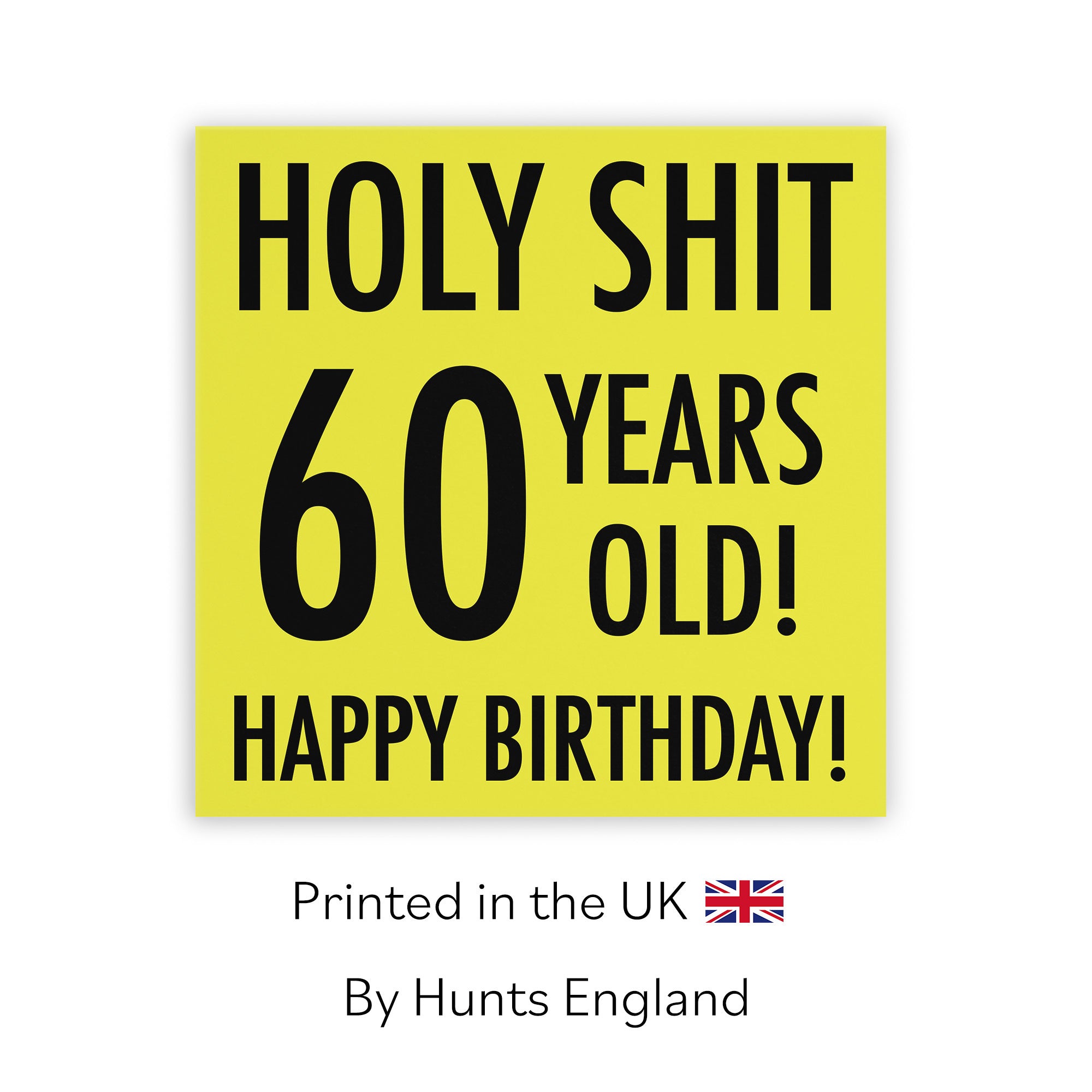 60th Birthday Card Holy Shit Urban Colour - Default Title (TH02077)