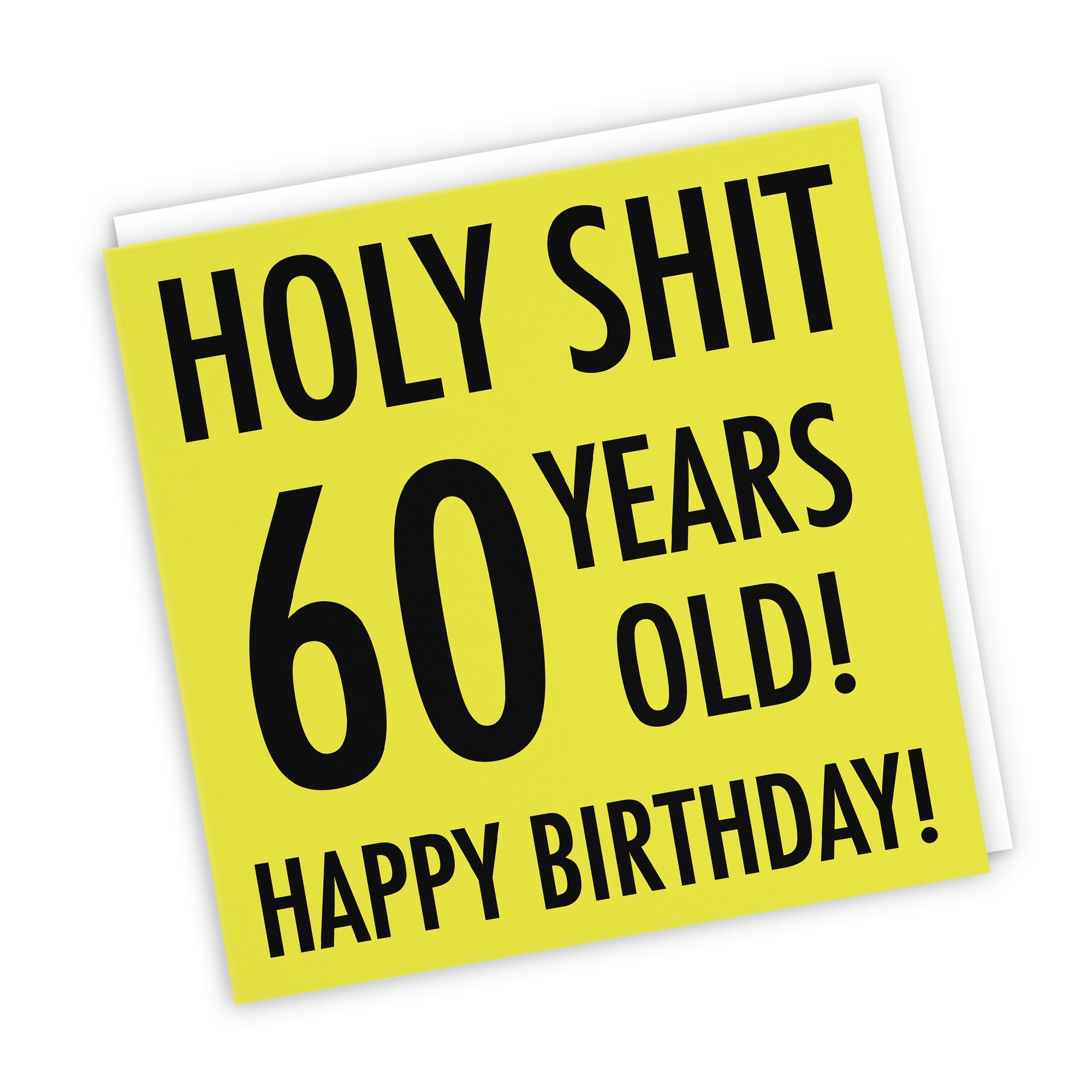 60th Birthday Card Holy Shit Urban Colour - Default Title (TH02077)