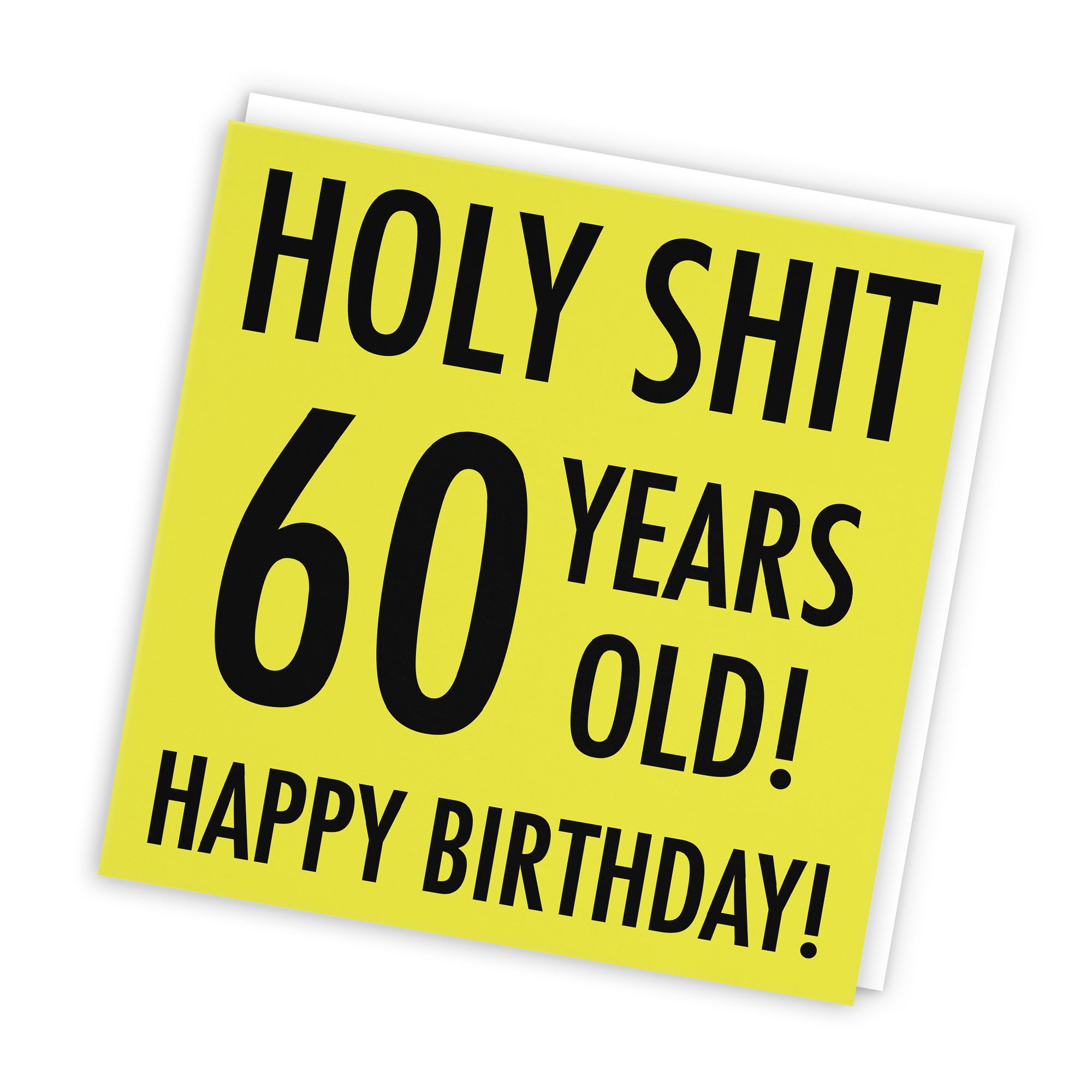 60th Birthday Card Holy Shit Urban Colour - Default Title (TH02077)