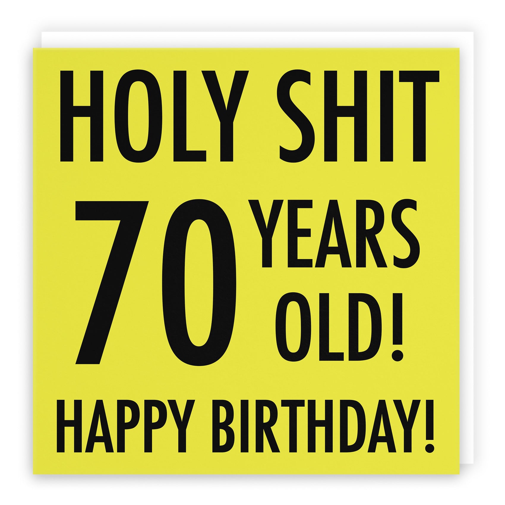 70th Birthday Card Holy Shit Urban Colour - Default Title (TH02078)