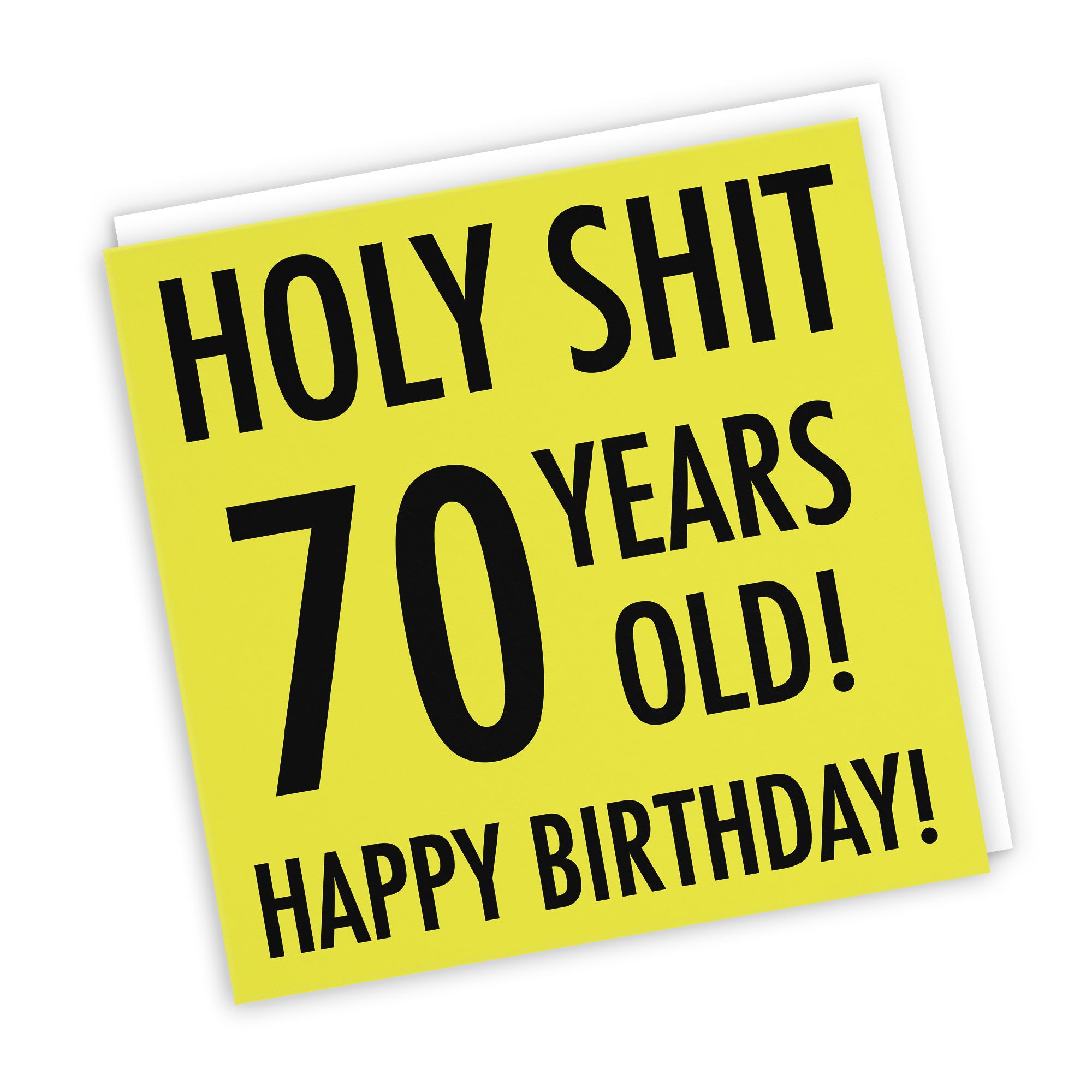 70th Birthday Card Holy Shit Urban Colour - Default Title (TH02078)