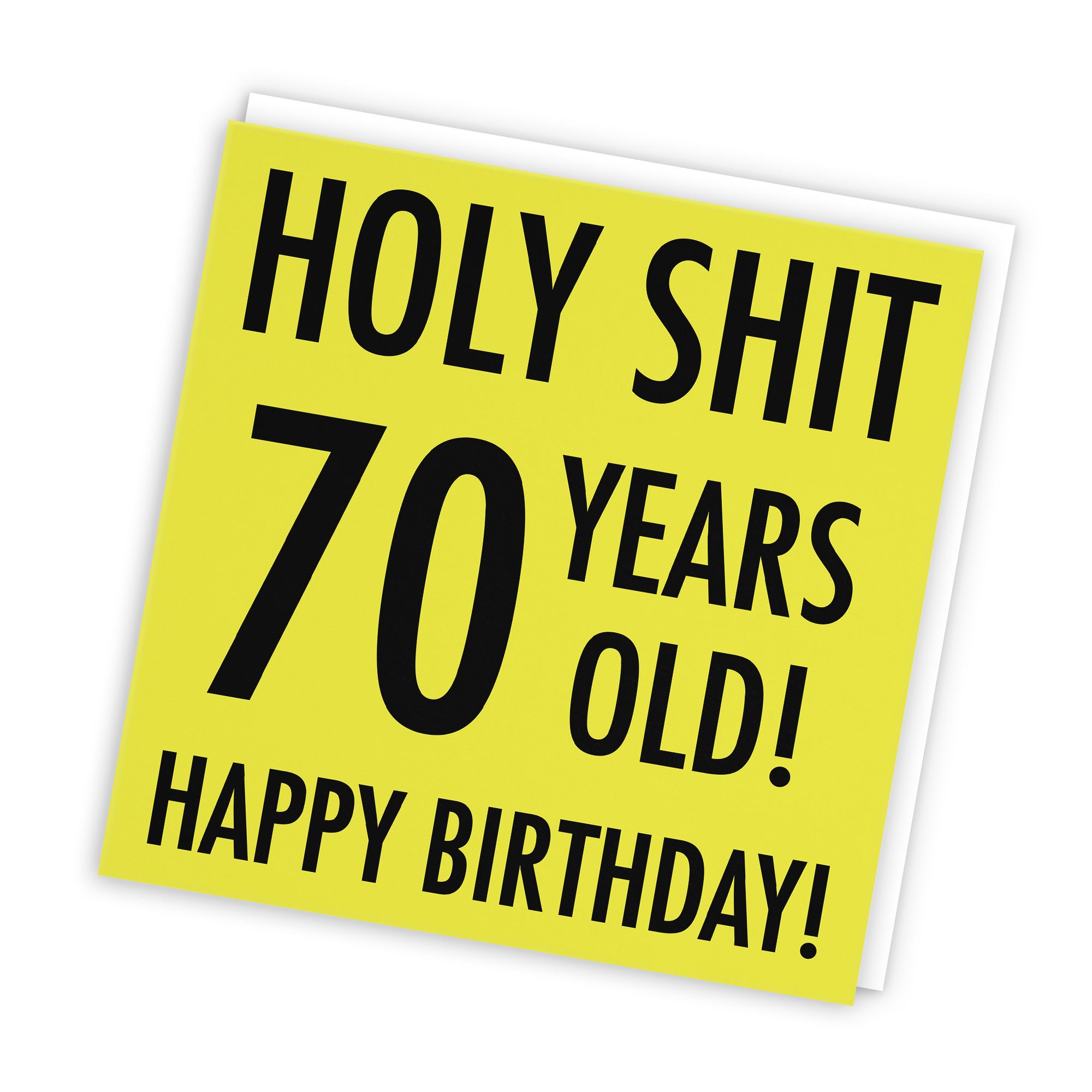 70th Birthday Card Holy Shit Urban Colour - Default Title (TH02078)