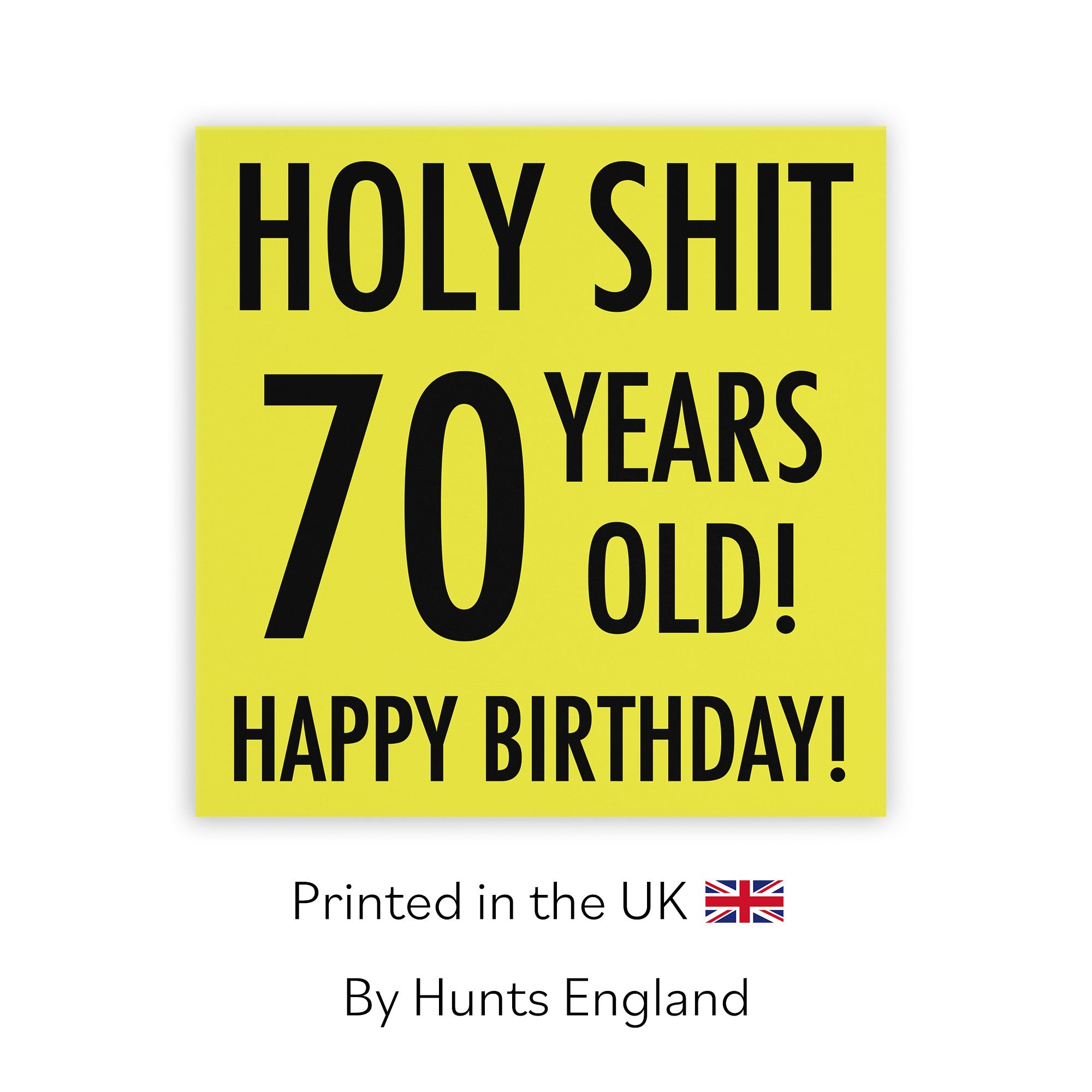 70th Birthday Card Holy Shit Urban Colour - Default Title (TH02078)
