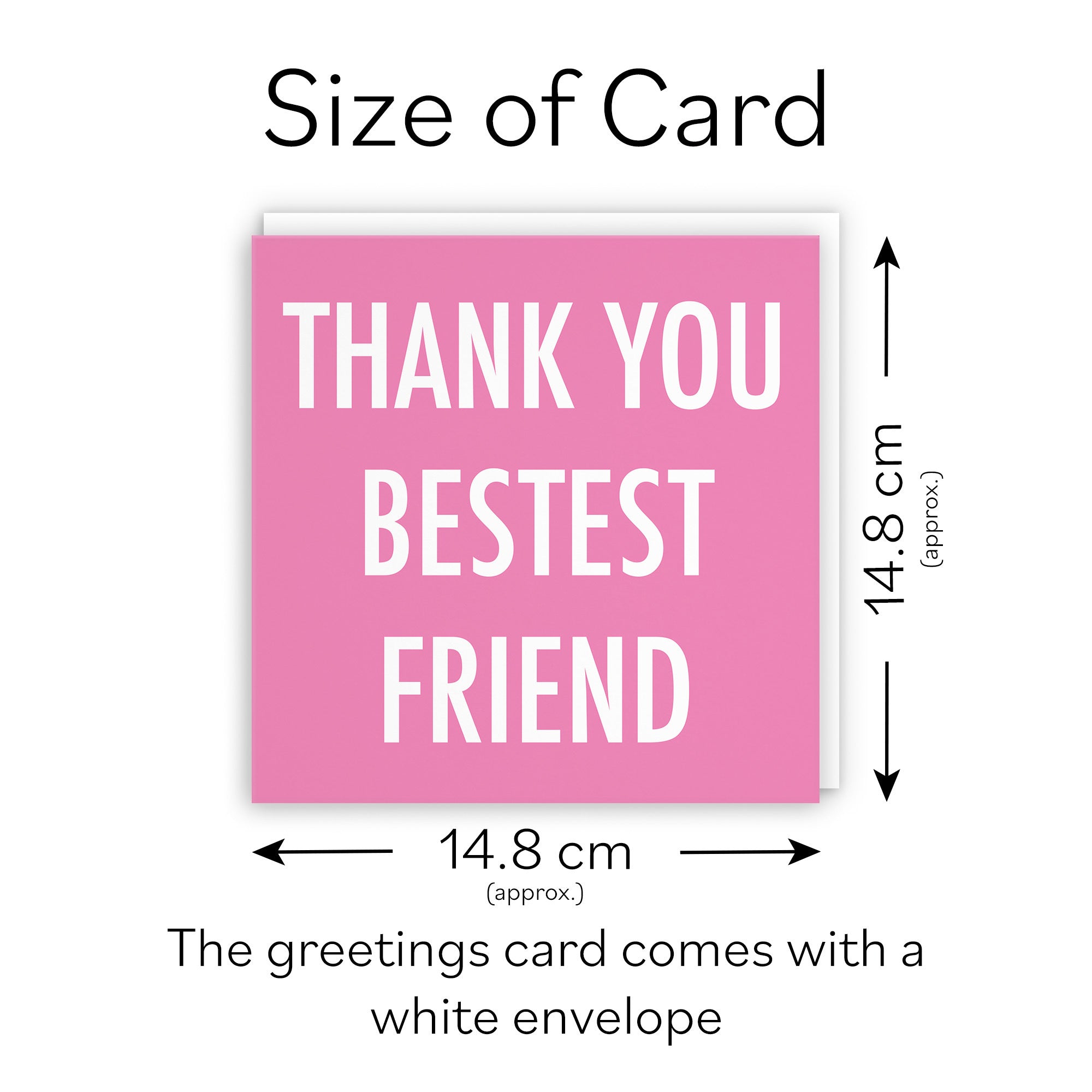 Friend Thank You Card Urban Colour - Default Title (TH02080)